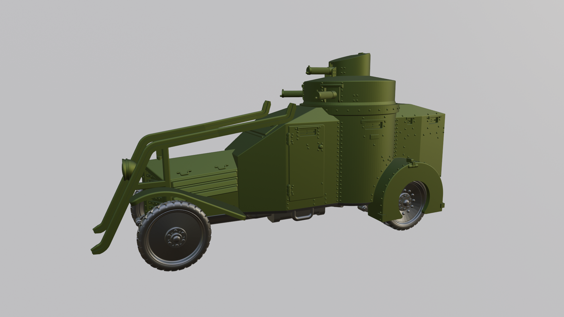 Lancia Ansaldo 1ZM - Italian Army - 28mm Scale - wargame3d