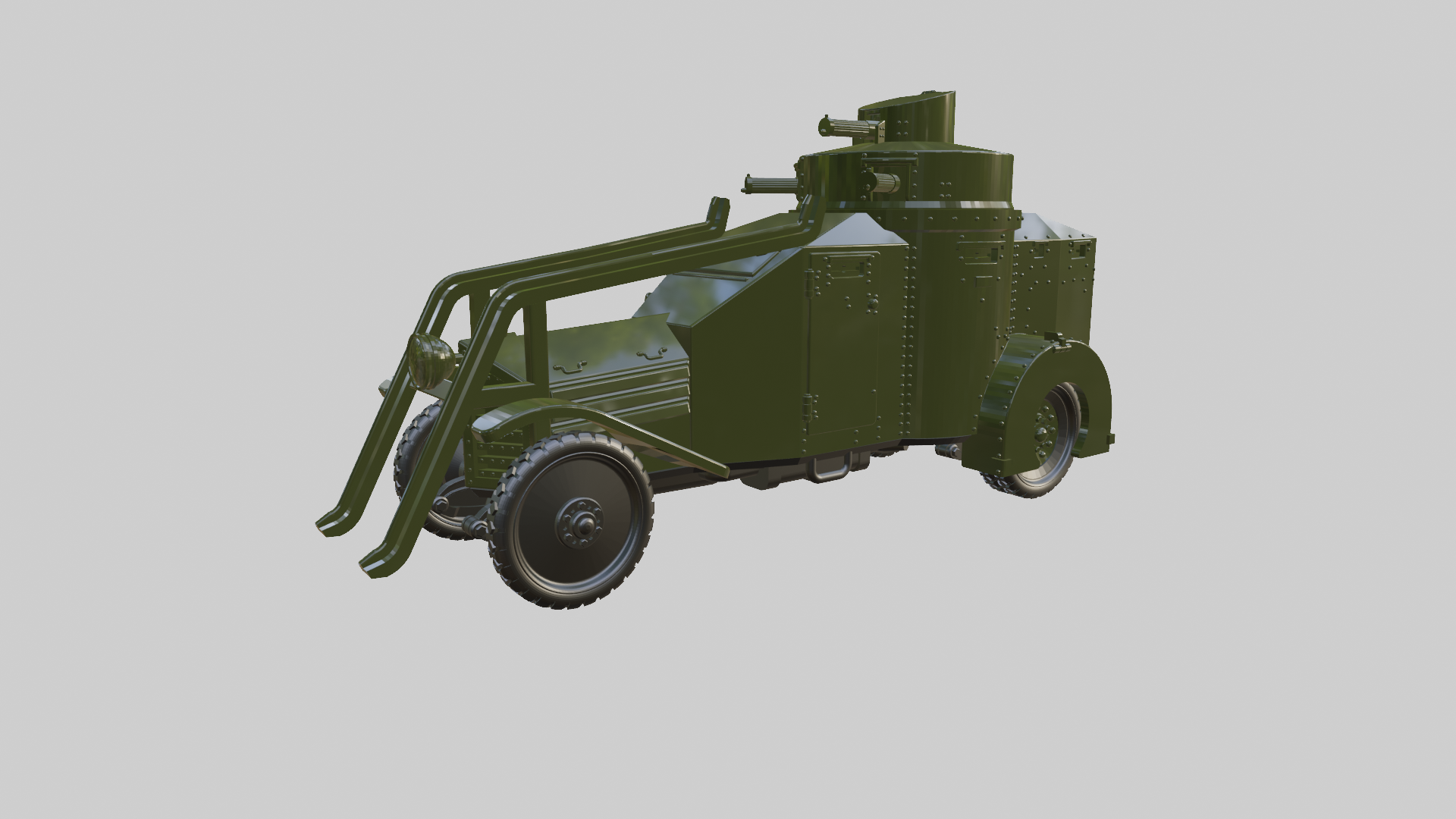 Lancia Ansaldo 1ZM - Italian Army - 28mm Scale - wargame3d