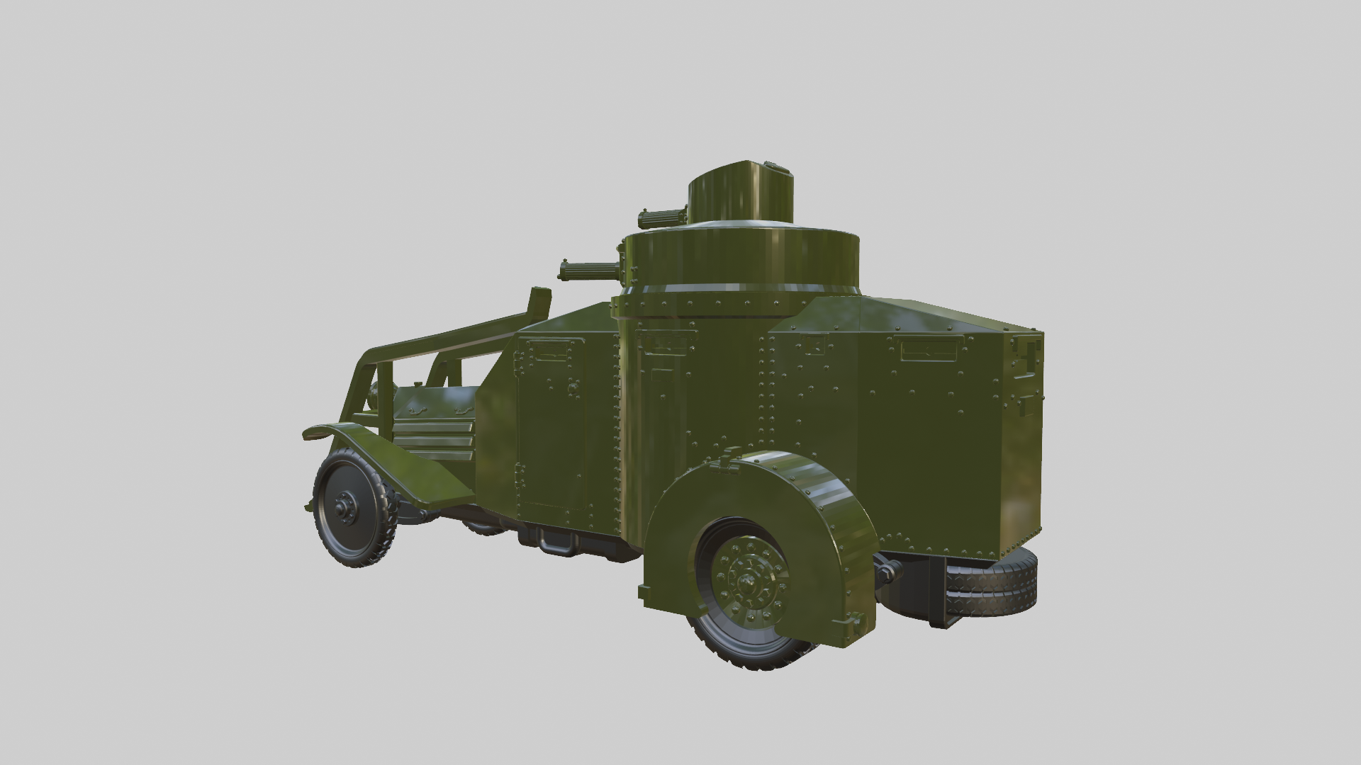 Lancia Ansaldo 1ZM - Italian Army - 28mm Scale - wargame3d