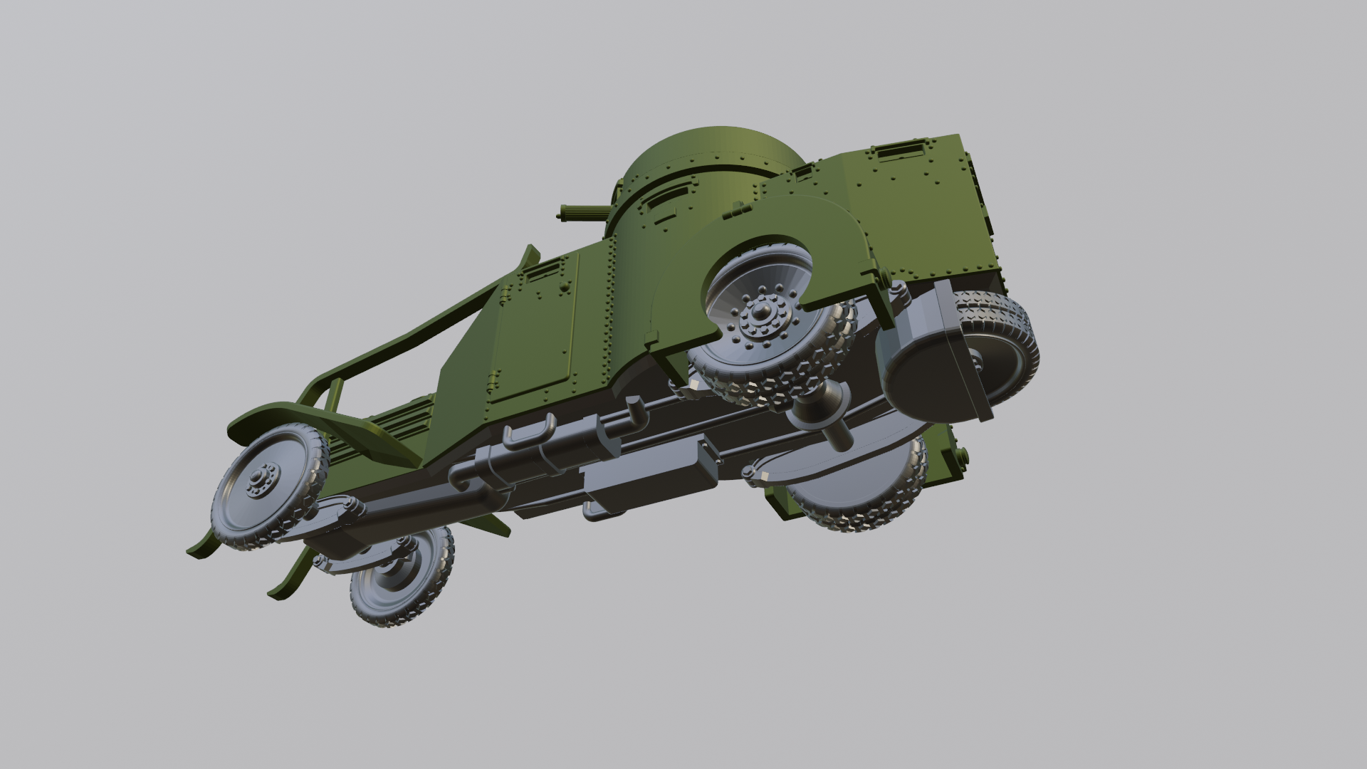 Lancia Ansaldo 1ZM - Italian Army - 28mm Scale - wargame3d