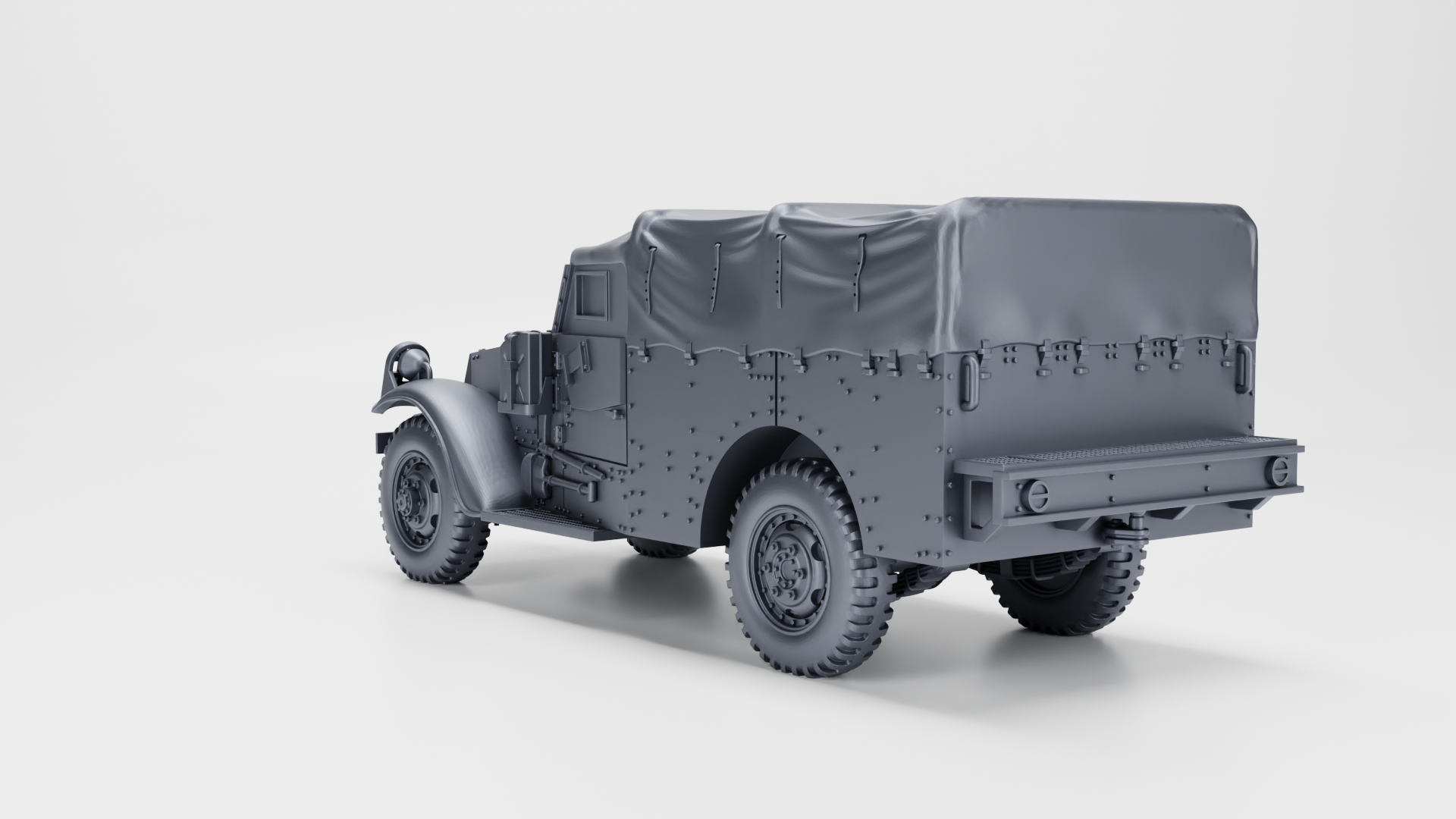 M3A1 Scout Car - White car (US) - Fighting Vehicles of the East Indies Armies - UK Army - 28mm Scale - wargame3d