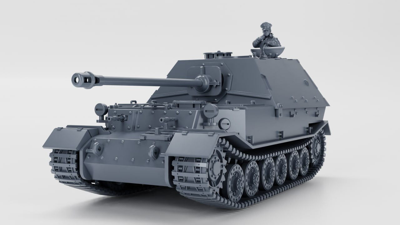 Panzerjager Tiger (P) 8.8 cm PaK 43 “Elefant” - WWII - German Army - wargame3d- 28mm Scale