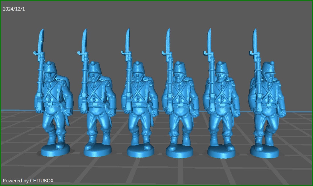 15mm Papal States Infantry 1848-70 - 6 Minis - MC Minis