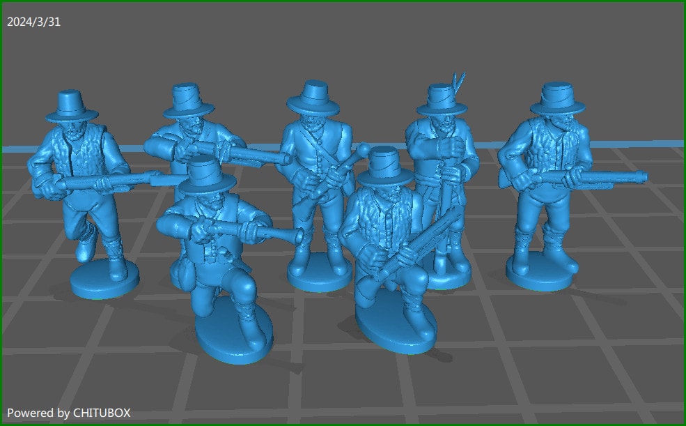 15mm Piedmont army garibaldini "Picciotti skirmishing 1 - 7 minis