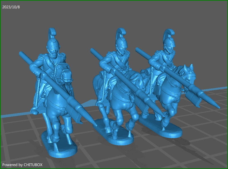 Piedmontese Heavy Cavalry 1848-66 - 9 Minis - 15mm Scale - Historical Wargaming - Resin