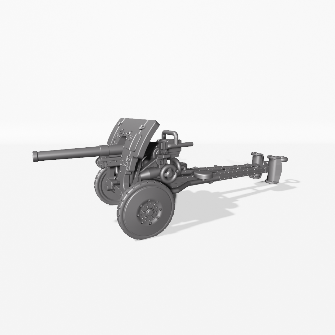 Anti Tank Gun FRC 47mm Model 1931 - Belgian Army - 28mm Scale - wargame3d