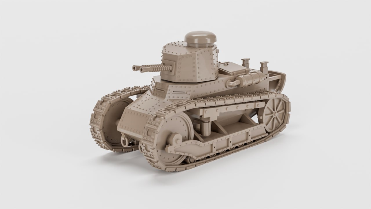 FIAT 3000 - Italian Army - 28mm Scale - wargame3d