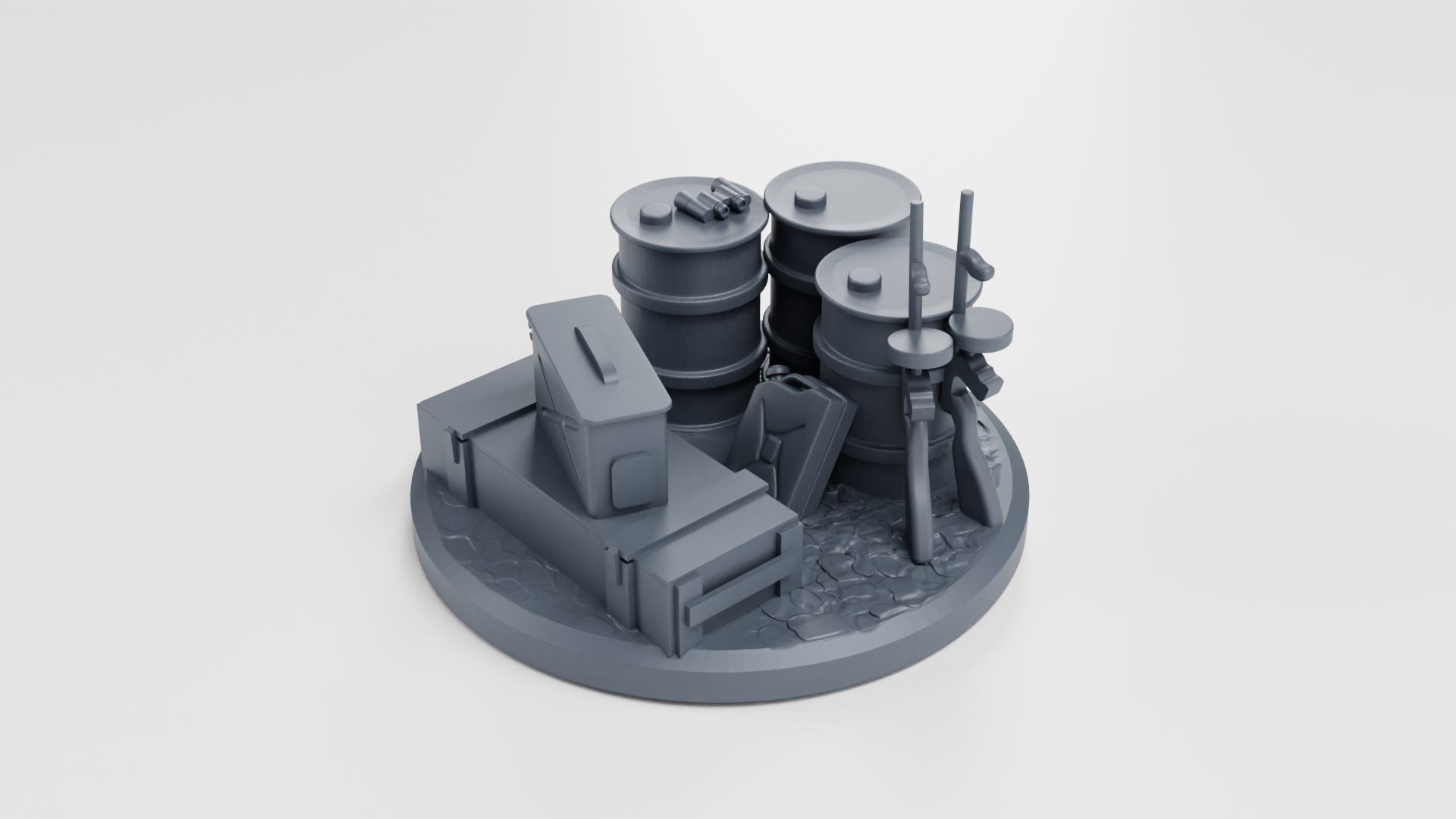 Objective Markers Part 1 - 10 Markers - 28 mm Scale - 40mm Marker - wargame3d