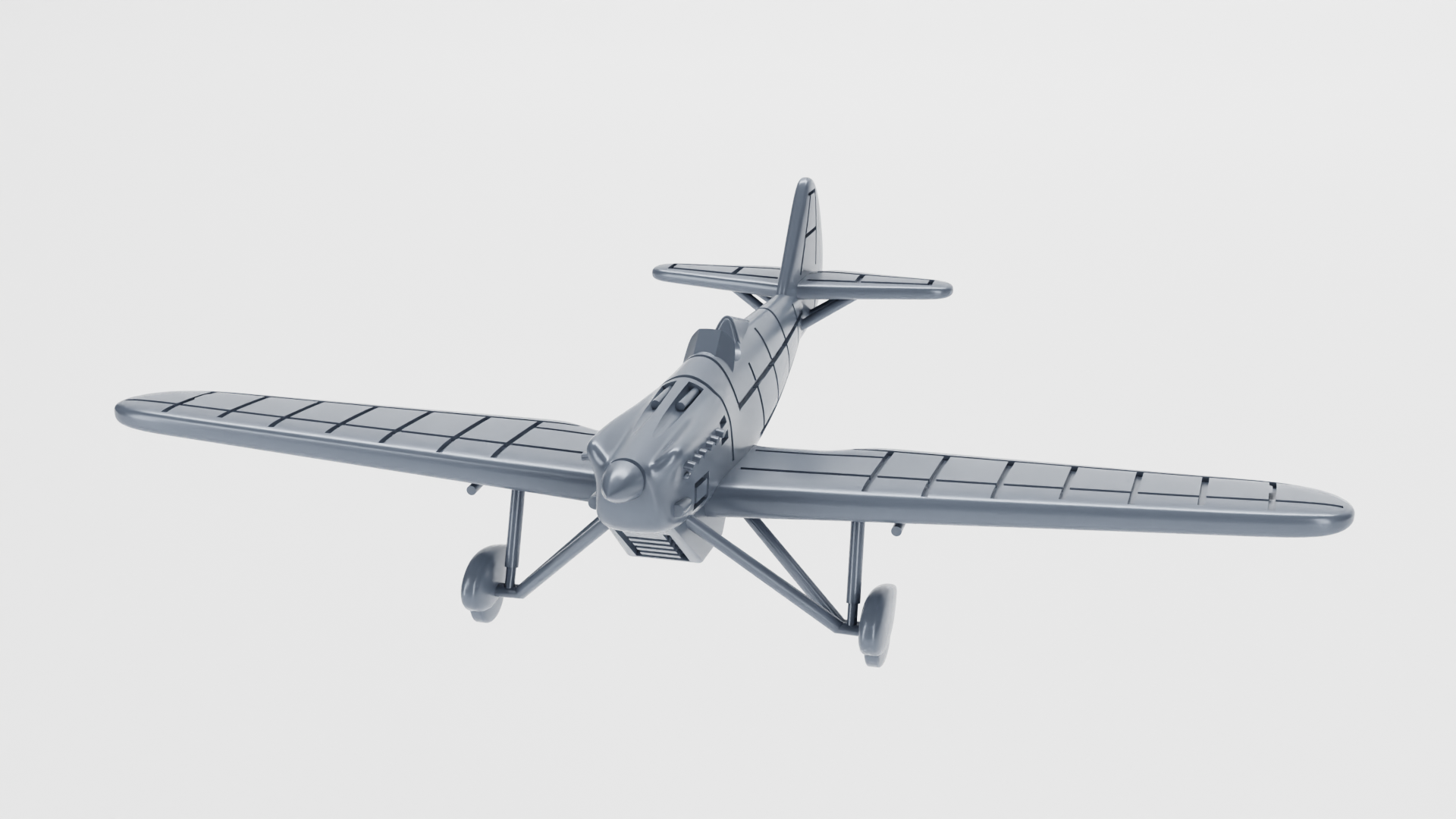 Dewoitine 500 - French Aircraft of WWII - 1:200 Scale - Great for Table Top War Games and Dioramas - Resin - wargame3d