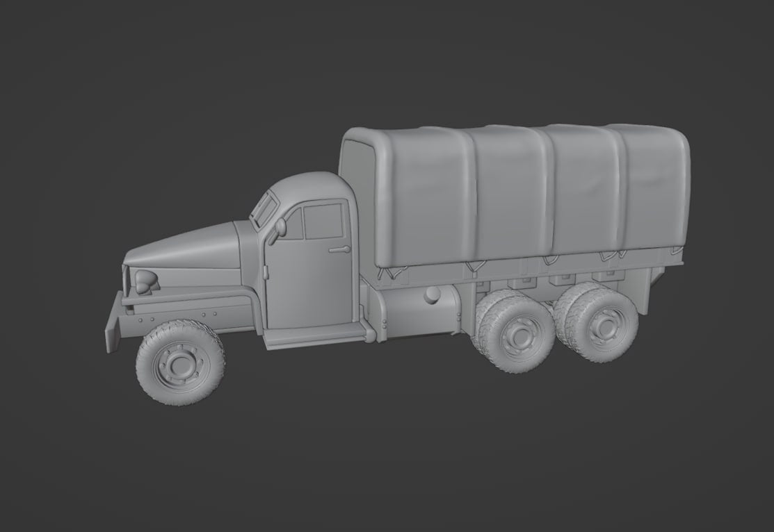 Studebaker US6 - US Army - 28mm Scale - wargame3d