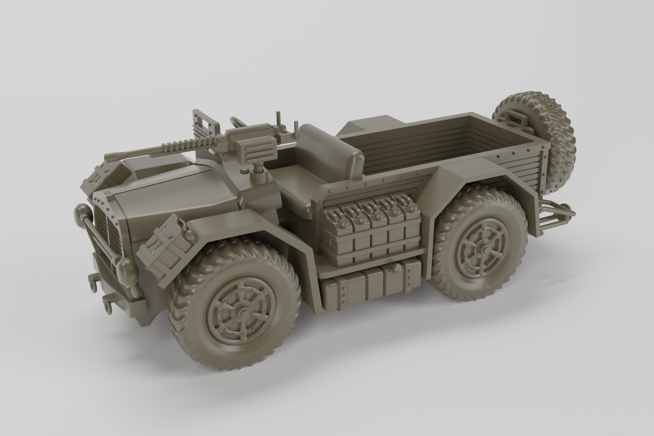 Camionetta Desertica AS43 - Italian Army - 28mm Scale - wargame3d