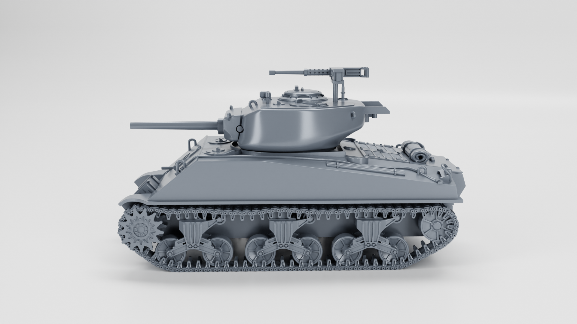 Sherman M4A3E2 Jumbo Cobra King (US, WW2) - US Army - 28mm Scale - Tank - Miniature - wargame3d