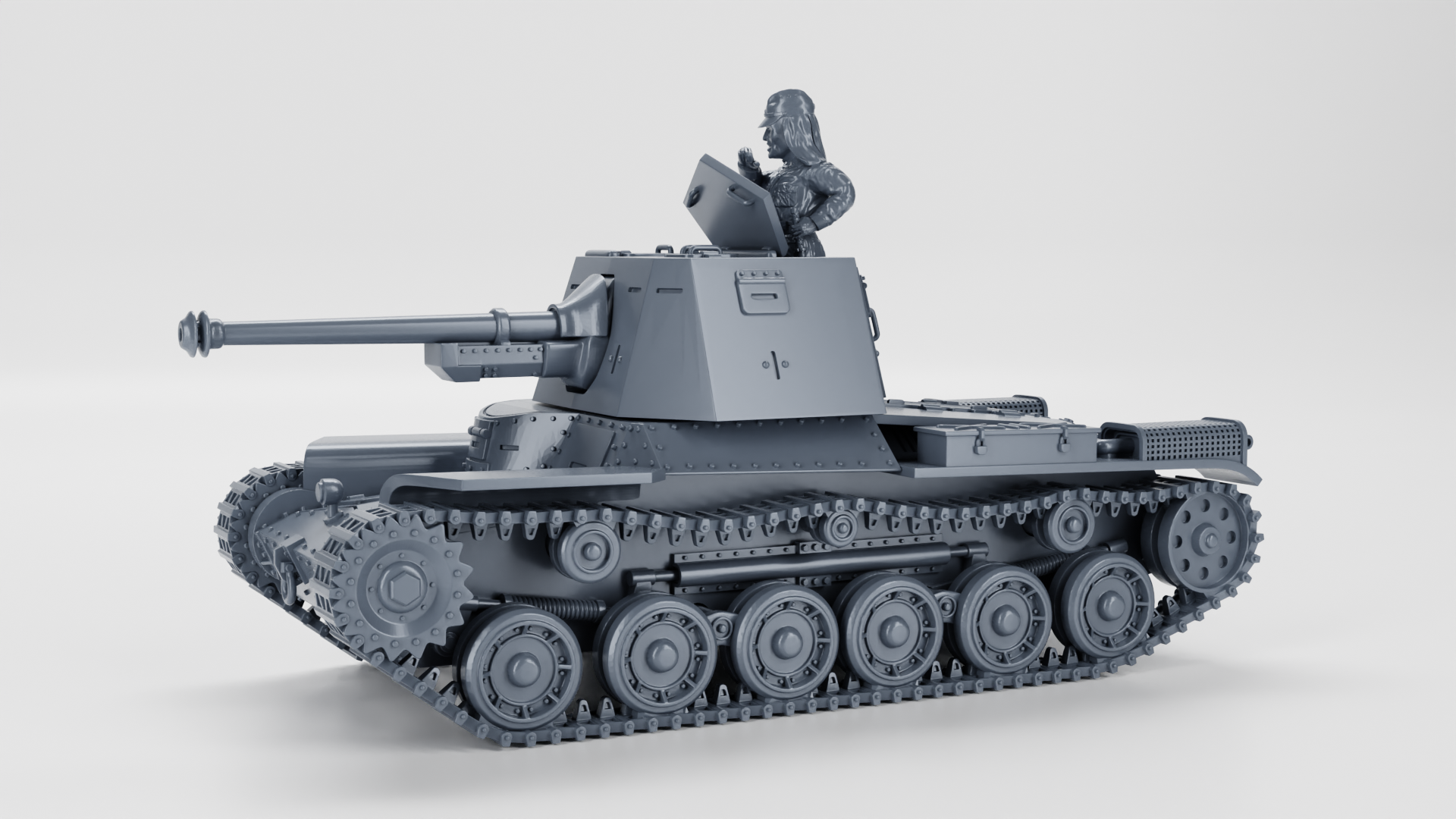 Type 3 Ho-Ni III Self-propelled gun - Japanese Army - 28mm Scale - wargame3d