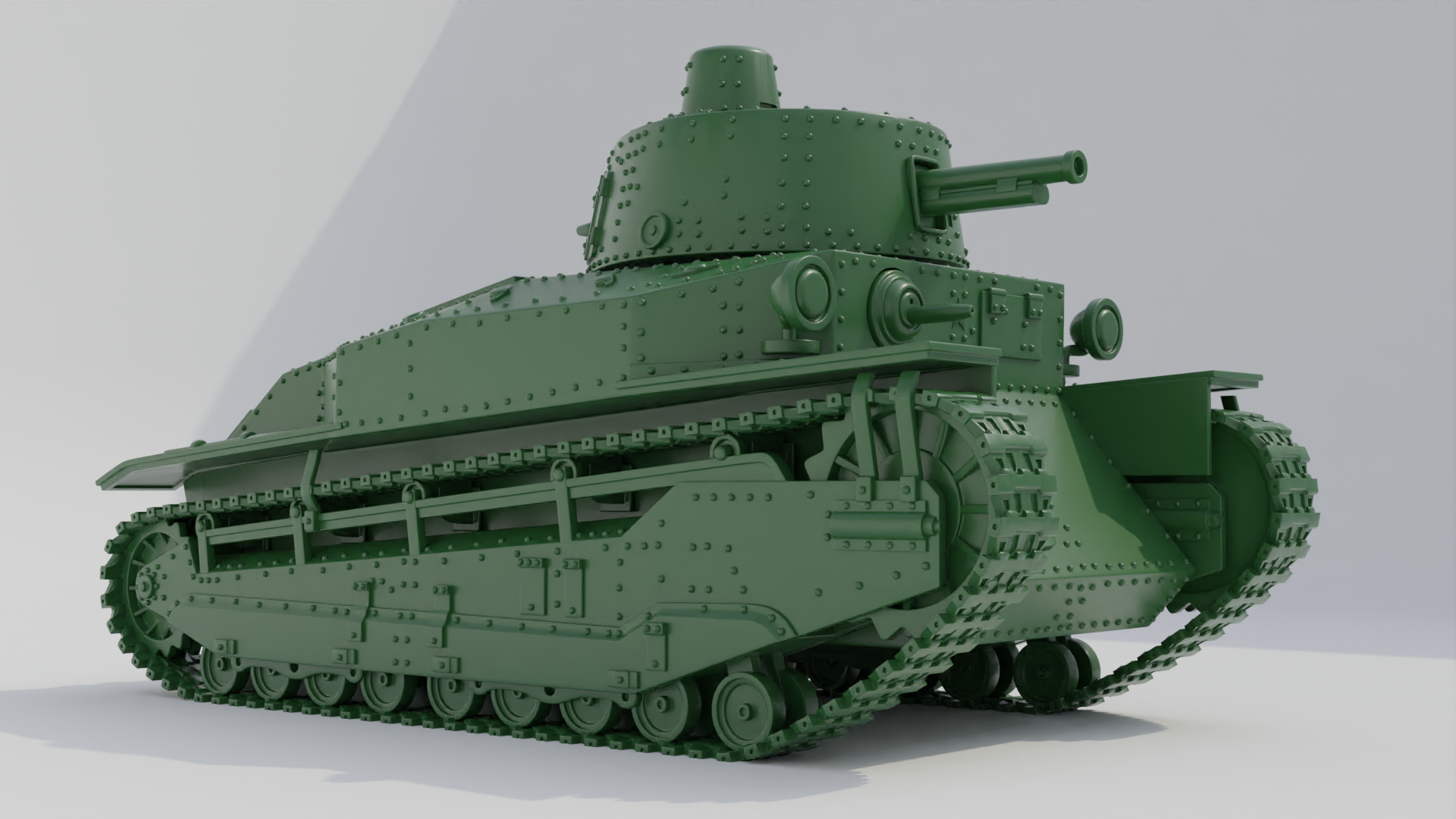 Medium Tank Type 89 I-Go Type A - Japanese Army - 28mm Scale - wargame3d