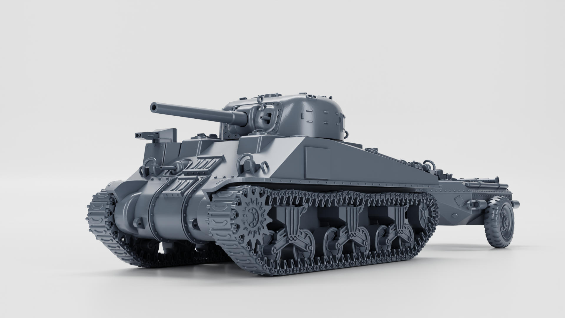 M36 Gun Motor Carriage (Jackson) - US Army - 28mm Scale - Tank - Miniature - wargame3d