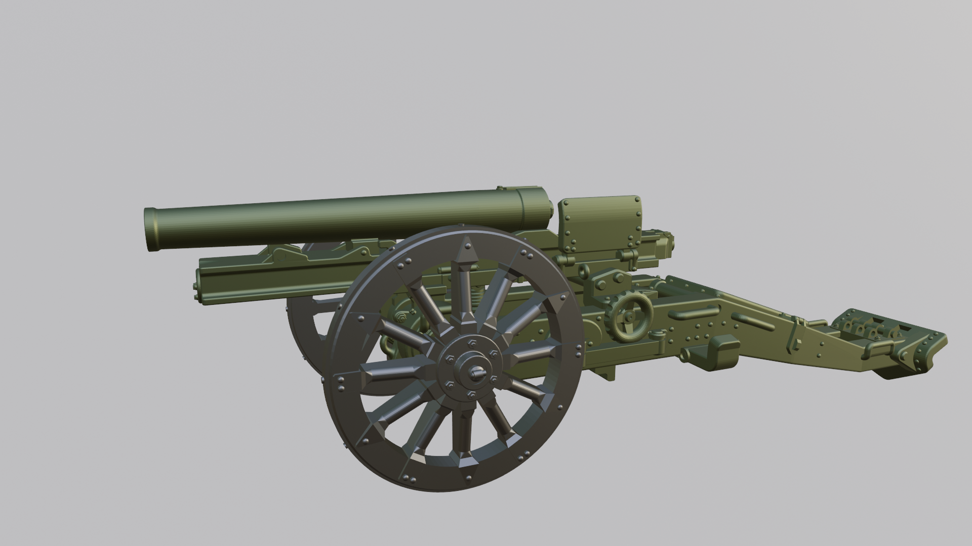 65mm L-17 Mountain Gun - Italian Army - 28mm Scale - wargame3d