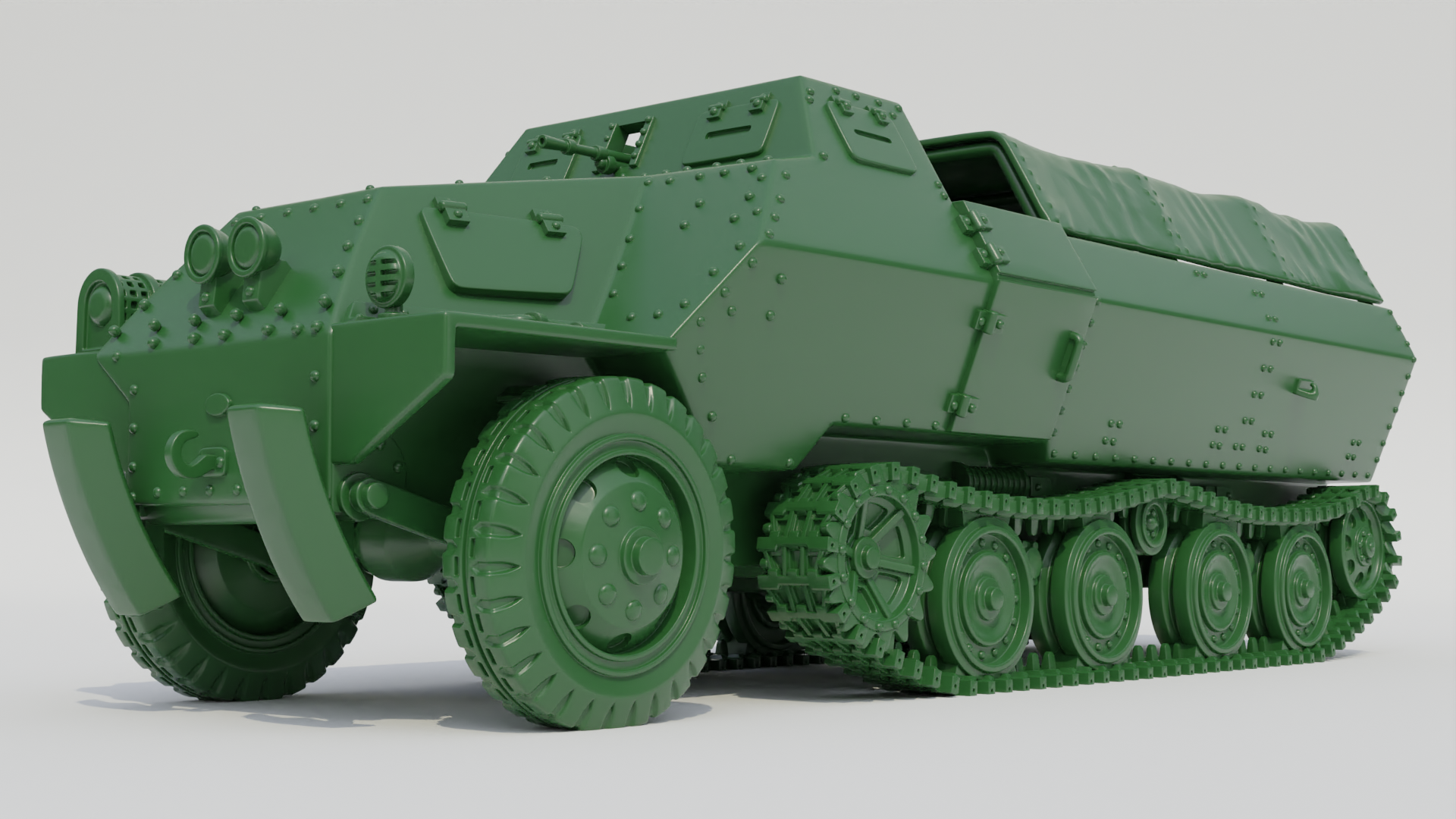 Type 1 Ho-Ha Half-track - Japanese Army - 28mm Scale - wargame3d