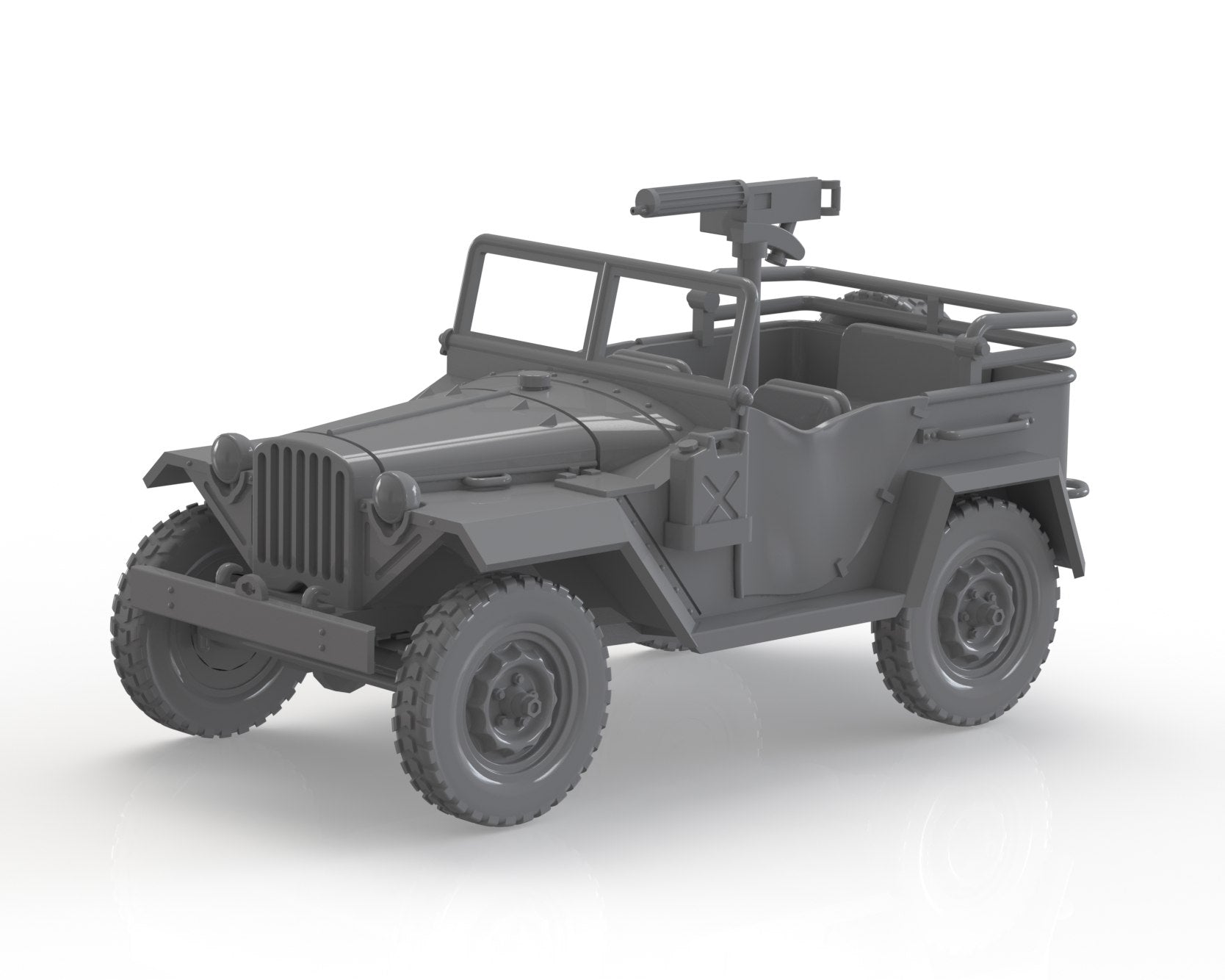 GAZ-67 4x4 (USSR) - Other Nations Passenger Vehicles - 28mm Scale - wargame3d