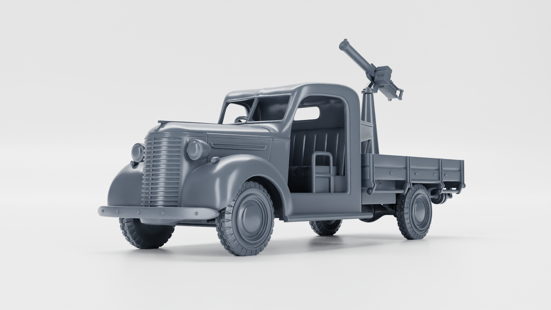 Chevrolet 1 ½ Ton Truck with a Browning .50 AA MG - Fighting Vehicles of the East Indies Armies - UK Army - 28mm Scale - wargame3d