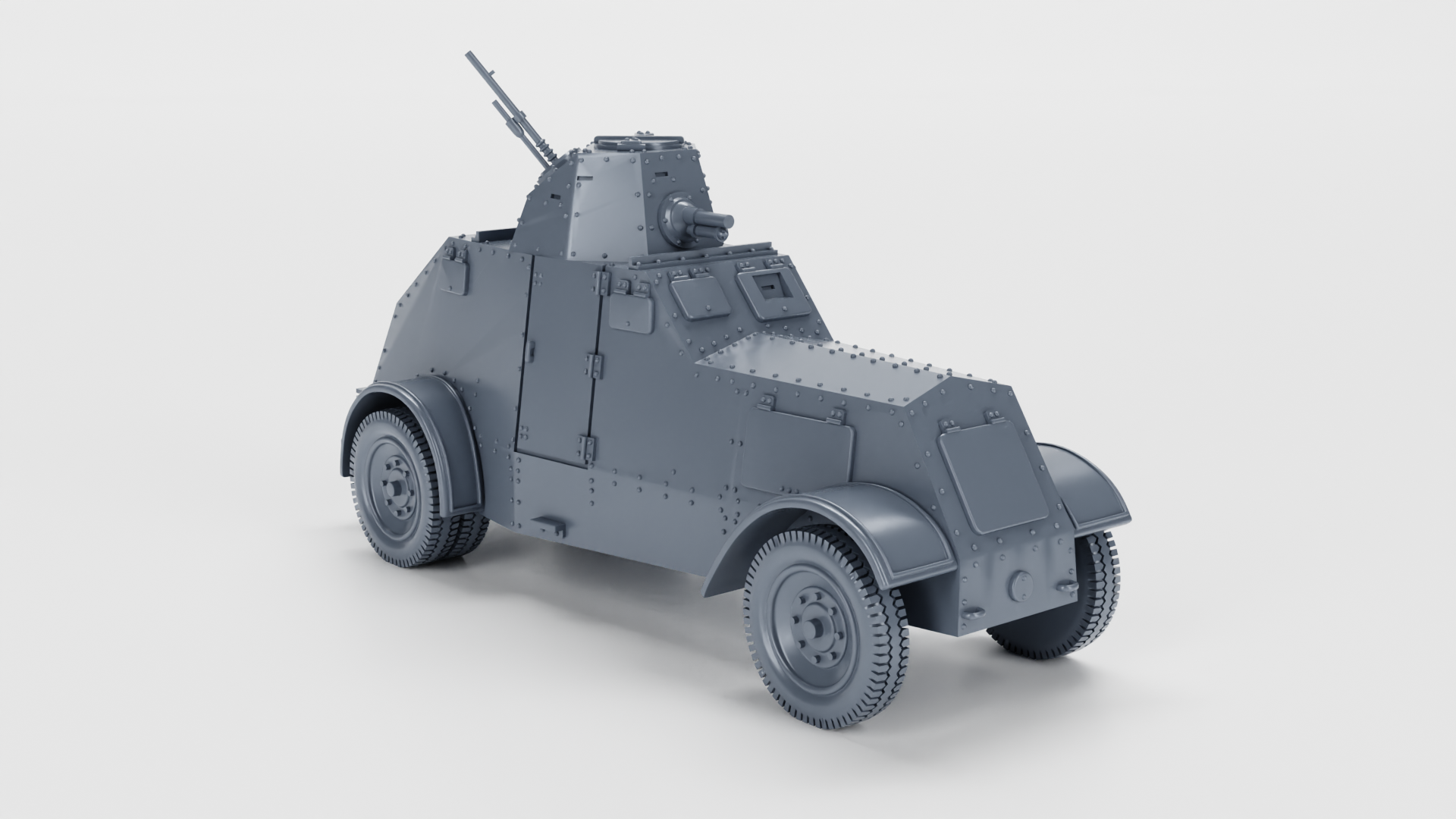 Heavy Armored car Wz.29 Ursus - Polish Army - 28mm Scale - wargame3d