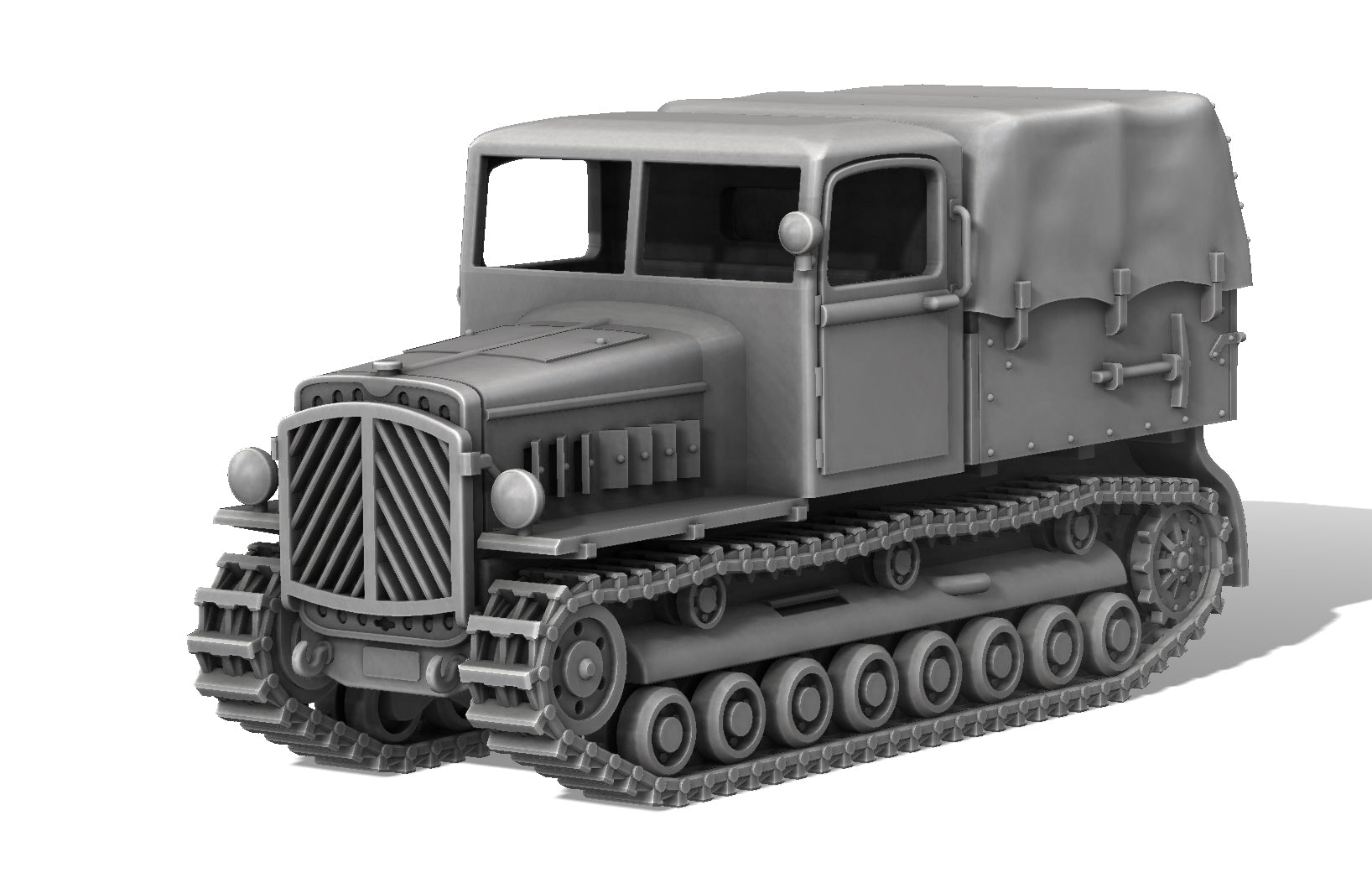 Artillery Tractor Praga T-6 (Škoda) - Other Nations Fighting Vehicles - 28mm Scale - wargame3d