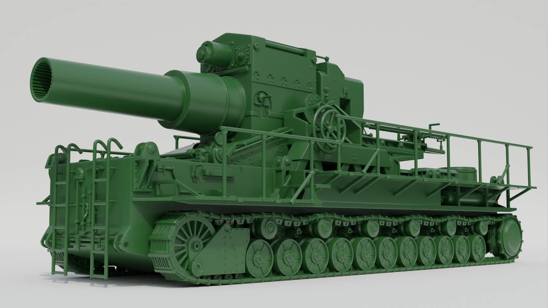 Mörser Karl - Gerät 040 and 041 - WWII - German Army - wargame3d - 28mm Scale