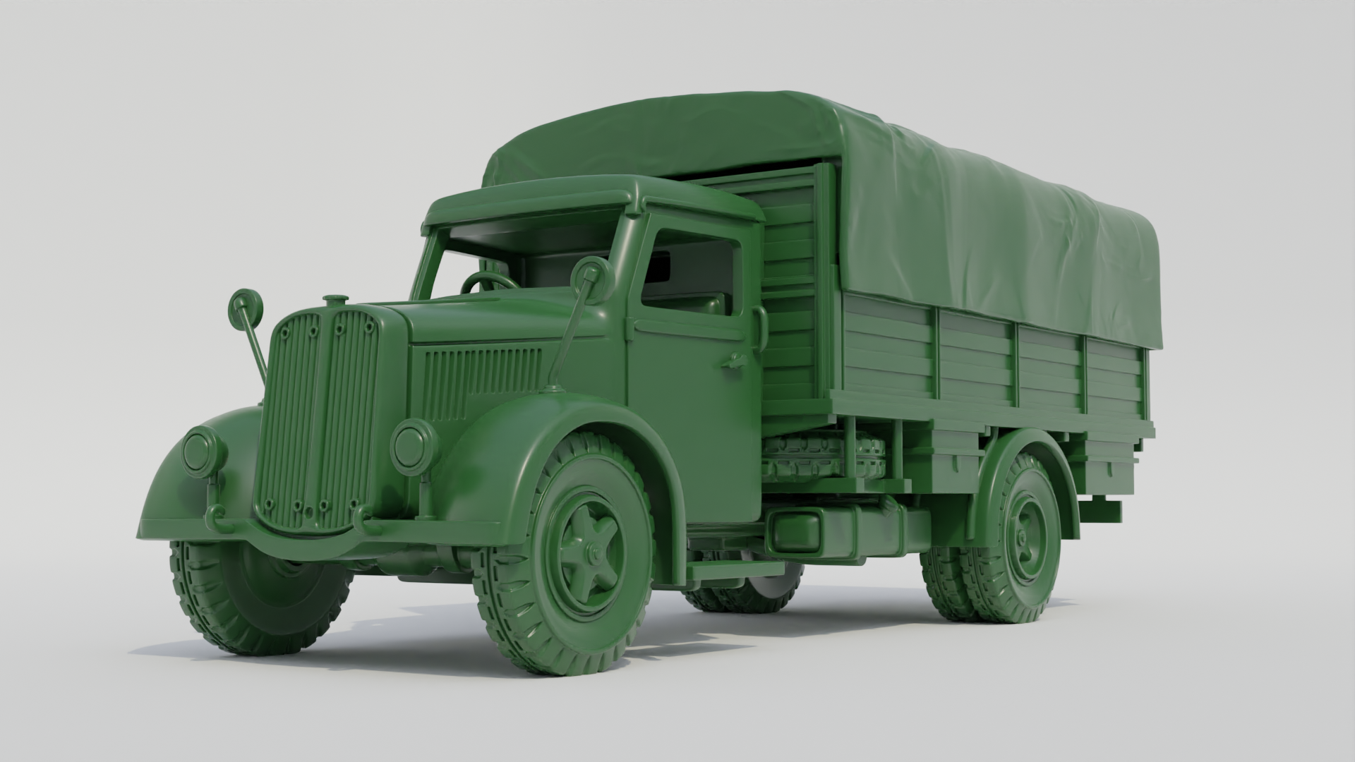 Medium Truck OM Taurus - Italian Army - 28mm Scale - wargame3d