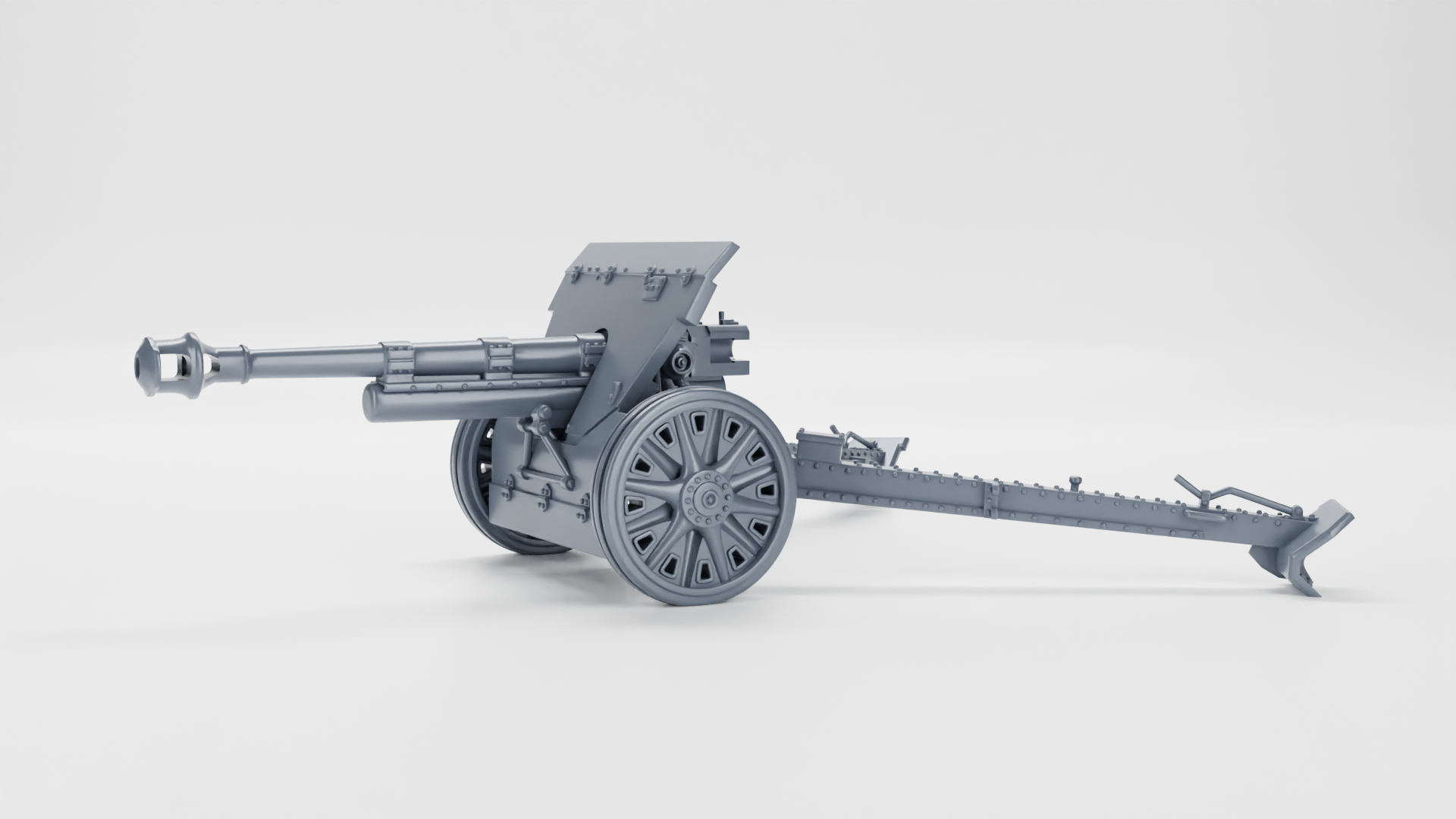 10.5cm Haubits m40 - Other Nations Fighting Vehicles - 28mm Scale - wargame3d