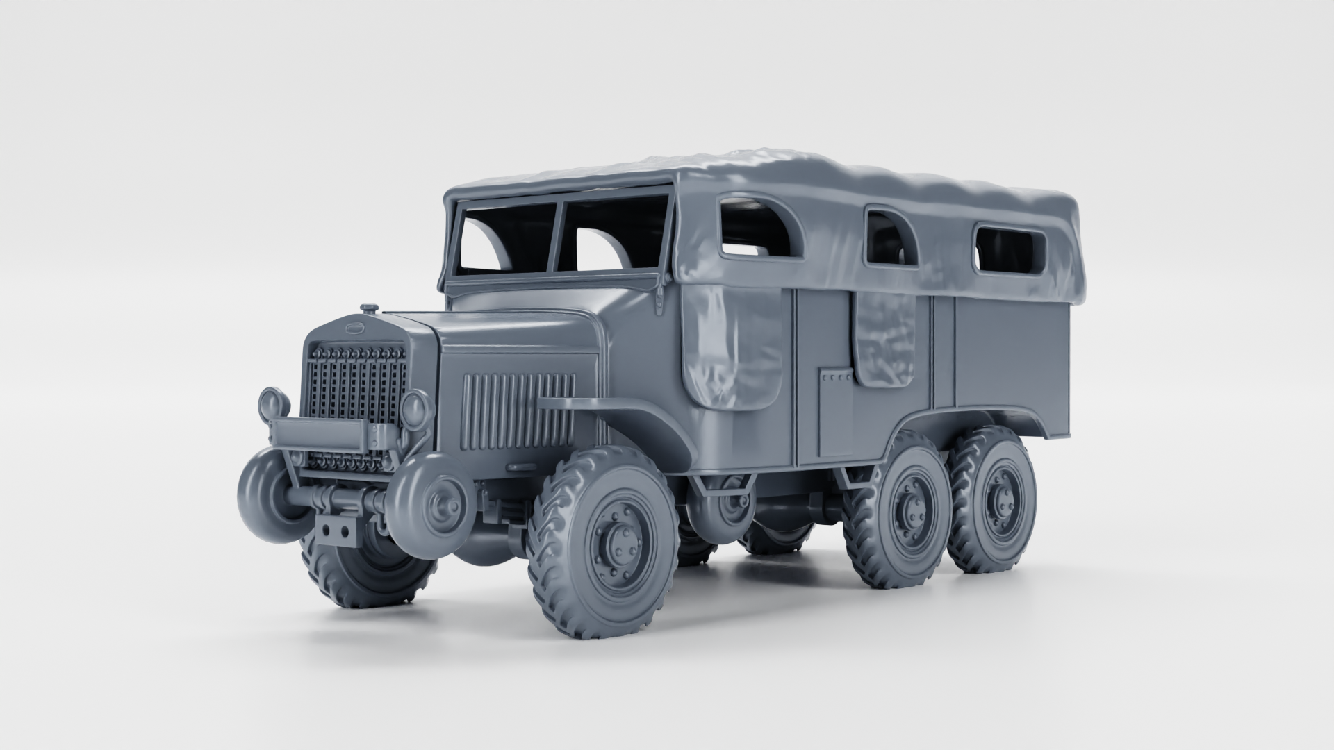 Laffly S20 TL Personnel Carrier (6x6) (France) - French Army - 28mm Scale - wargame3d