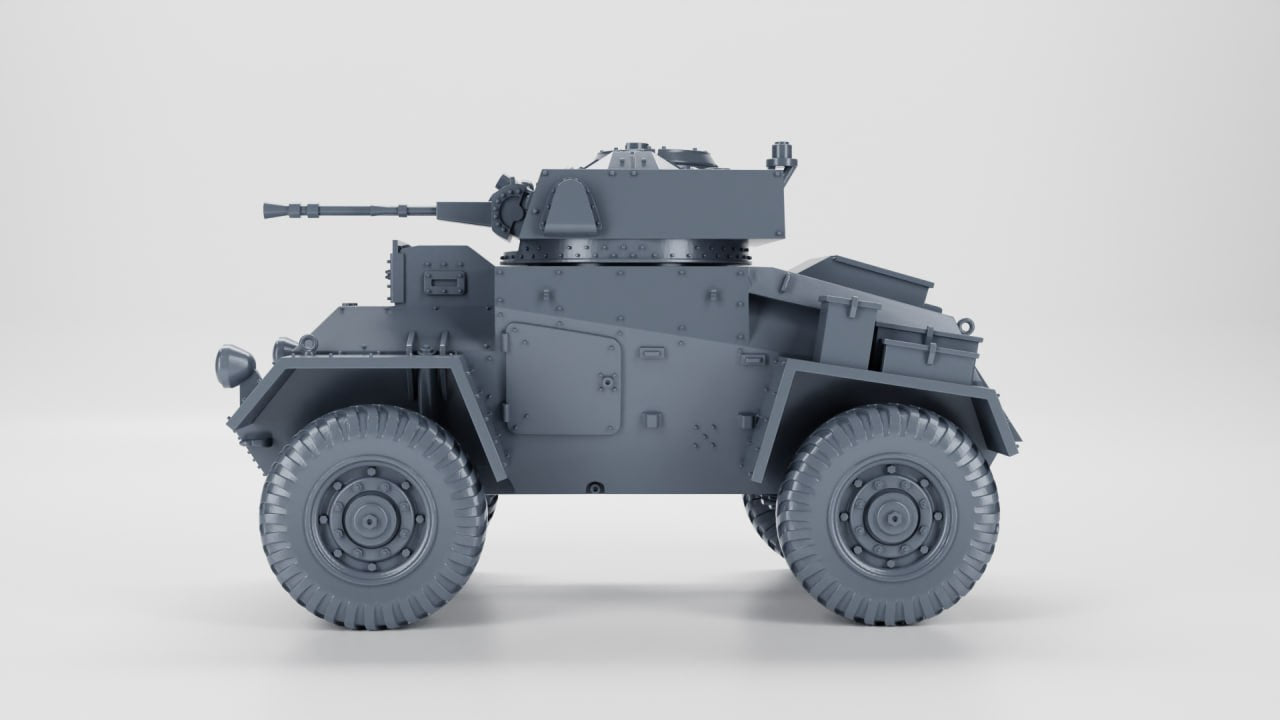 Armoured Car Guy - UK Army - 28mm Scale - wargame3d