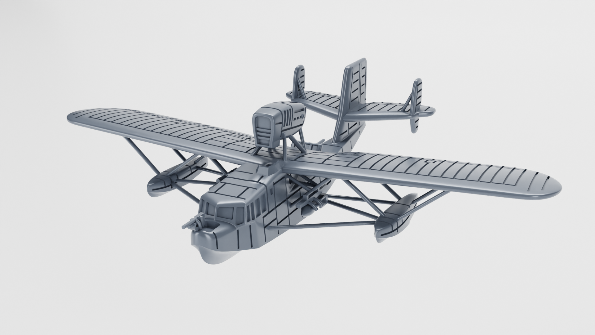 Loire 130 - French Aircraft of WWII - 1:200 Scale - Great for Table Top War Games and Dioramas - Resin - wargame3d