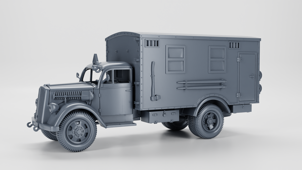Opel Blitz C Command Car - Germany - Bolt Action - wargame3d - 28mm Scale