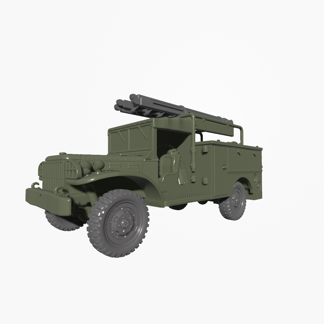 Dodge WC-61 (K50-B) Light Maintenance Truck - US Army - wargame3d - 28mm Scale