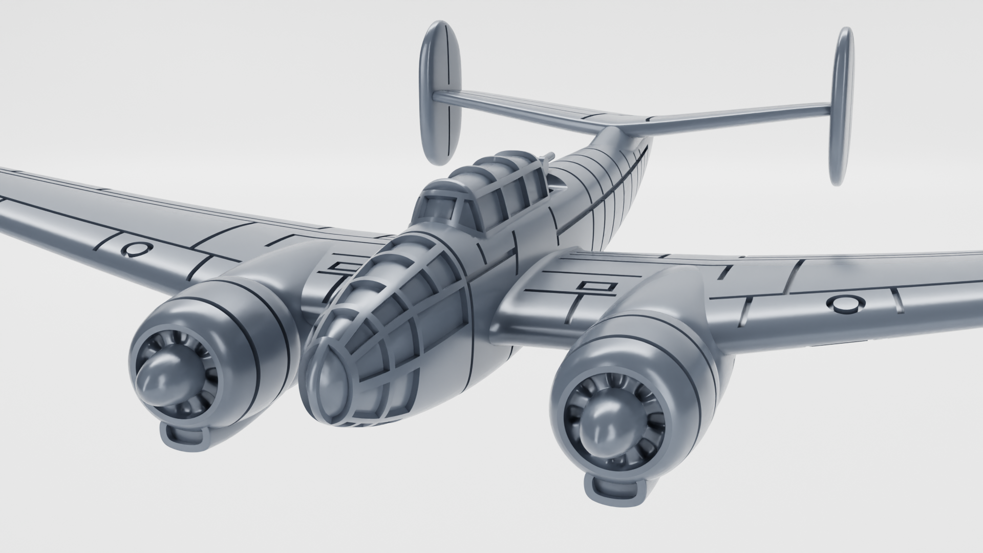 Bloch MB.174 - French Aircraft of WWII - 1:200 Scale - Great for Table Top War Games and Dioramas - Resin - wargame3d