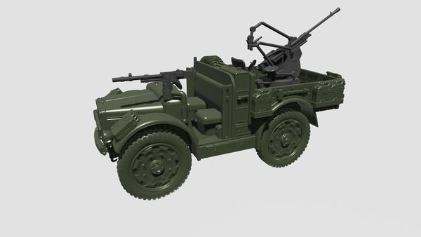 Fiat SPA TL37+ Breda 20-65 mod.35 - Italian Army - 28mm Scale - Bolt Action - wargame3d
