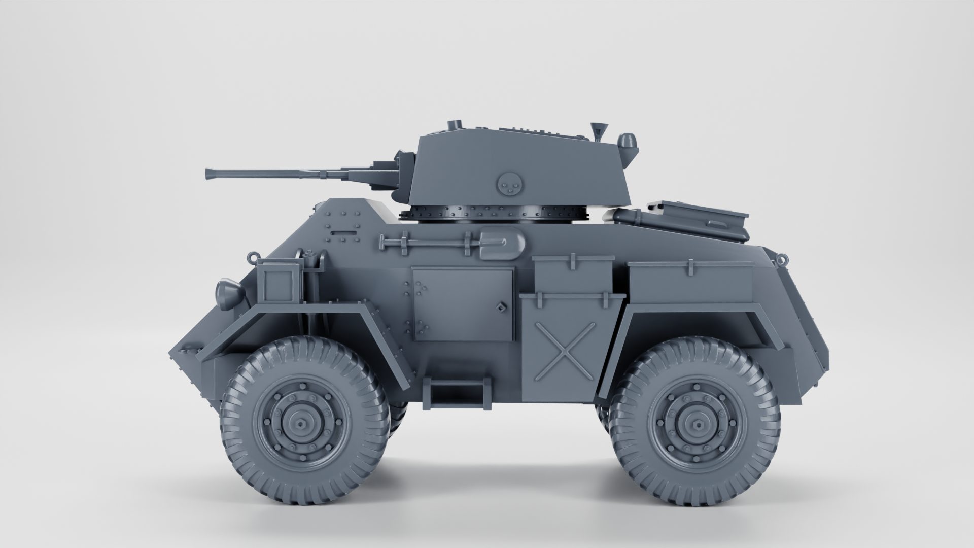 Humber Armored Car Mk.IV - UK Army - 28mm Scale - wargame3d