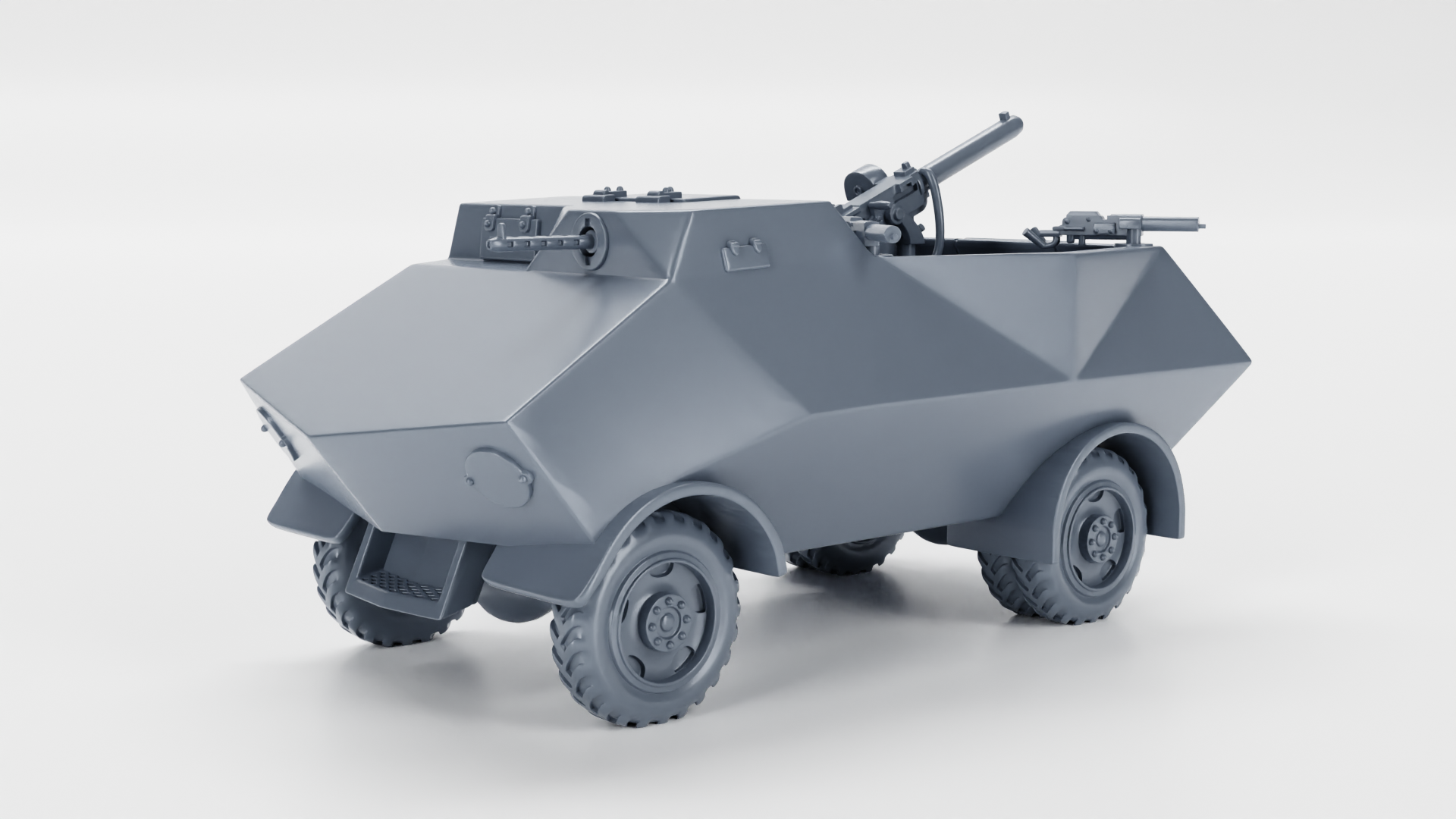 Braat Overvalwagen AA version - Fighting Vehicles of the East Indies Armies - UK Army - 28mm Scale - wargame3d