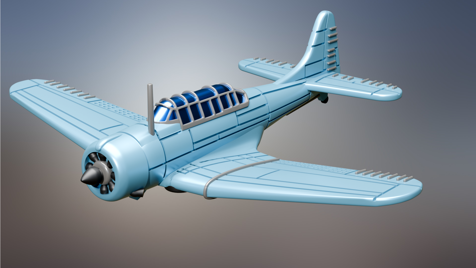 Douglas SBD Dauntless - Battle Planes of WWII - 1/200 Scale - wargame3d