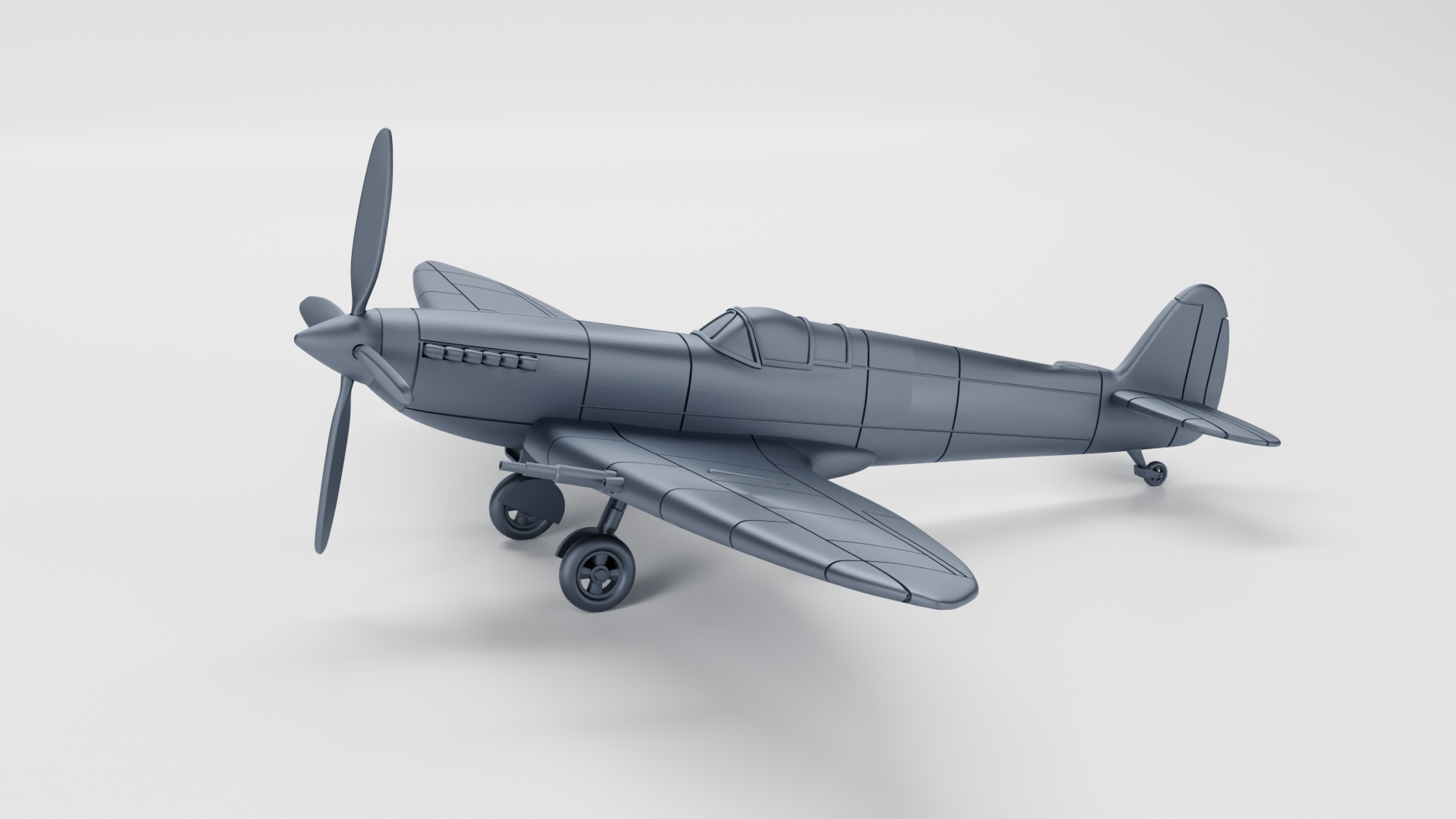 Spitfire Mk.IX - Juno Beach - UK Army - 28mm Scale - wargame3d