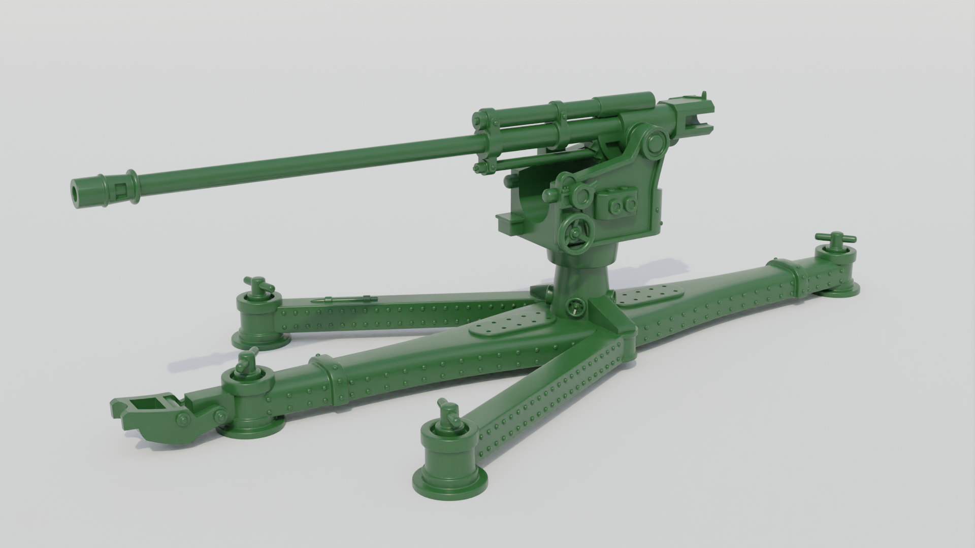 Bofors 80mm 29-38M AA Gun - Hungarian Army - 28mm Scale - wargame3d