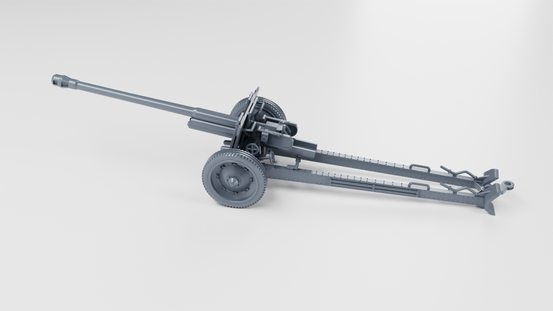 Anti-tank gun 7.62cm PAK 36 - WWII - German Army - wargame3d - 28mm Scale