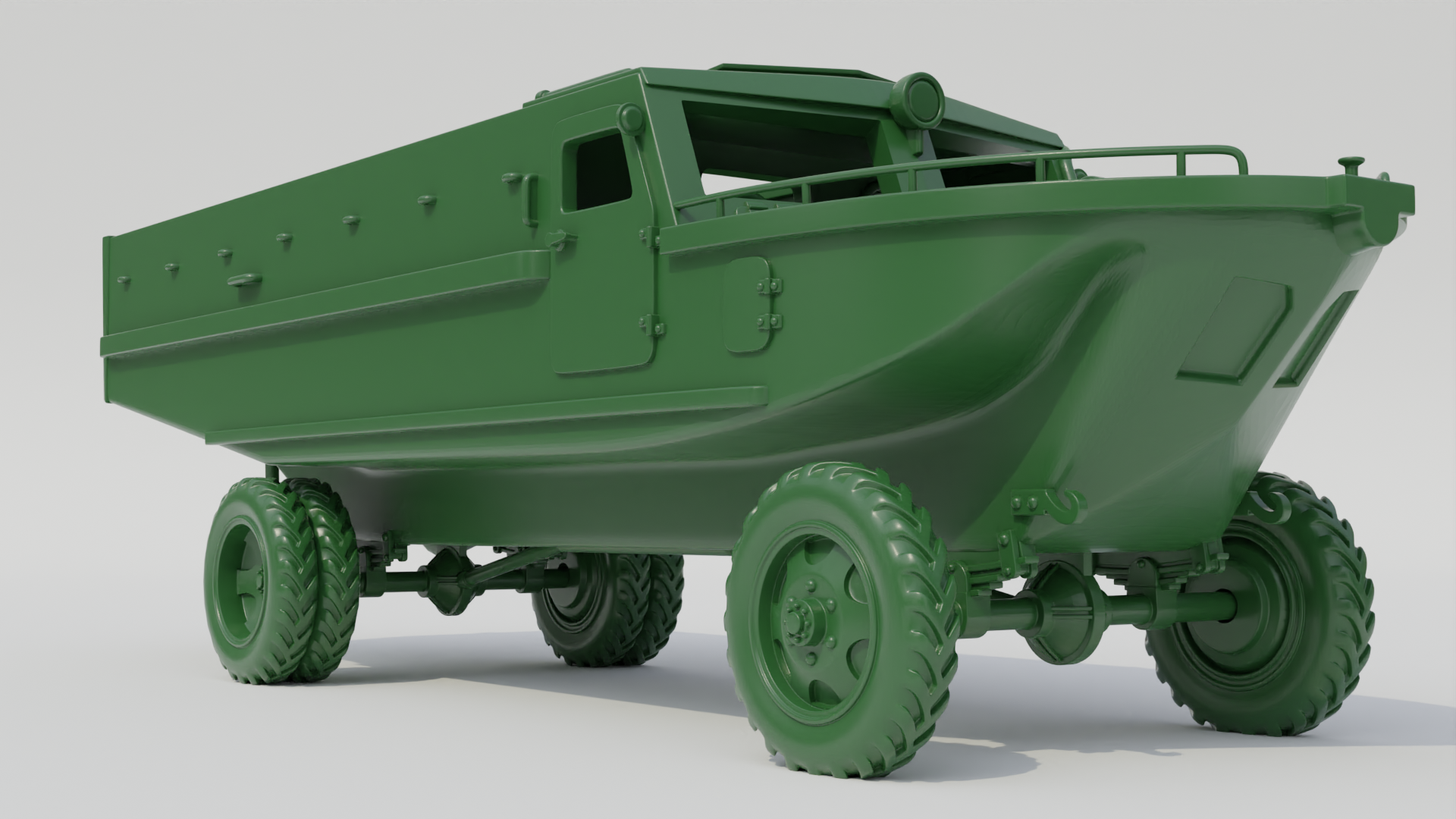 Type 2 Su-Ki Amphibious Truck - Japanese Army - 28mm Scale - wargame3d