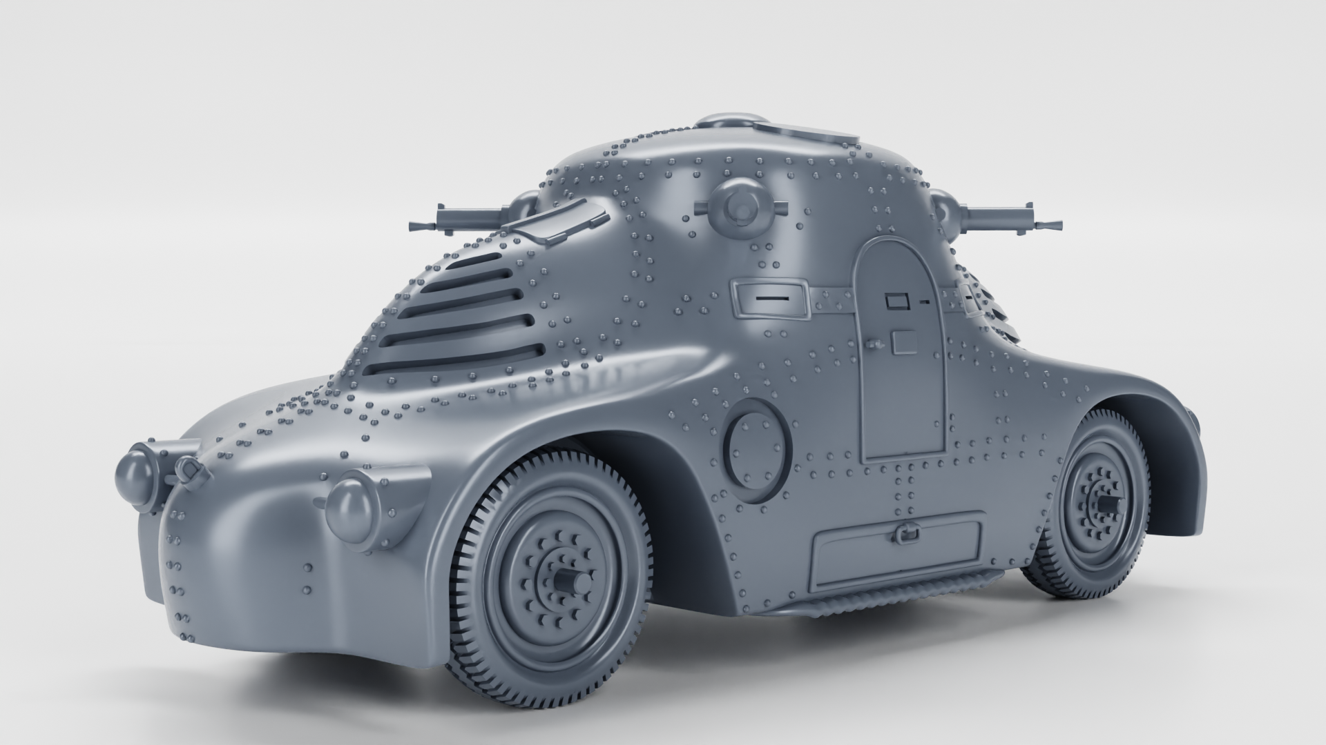 Skoda PA-II Zelva - Other Nations Fighting Vehicles - 28mm Scale - wargame3d