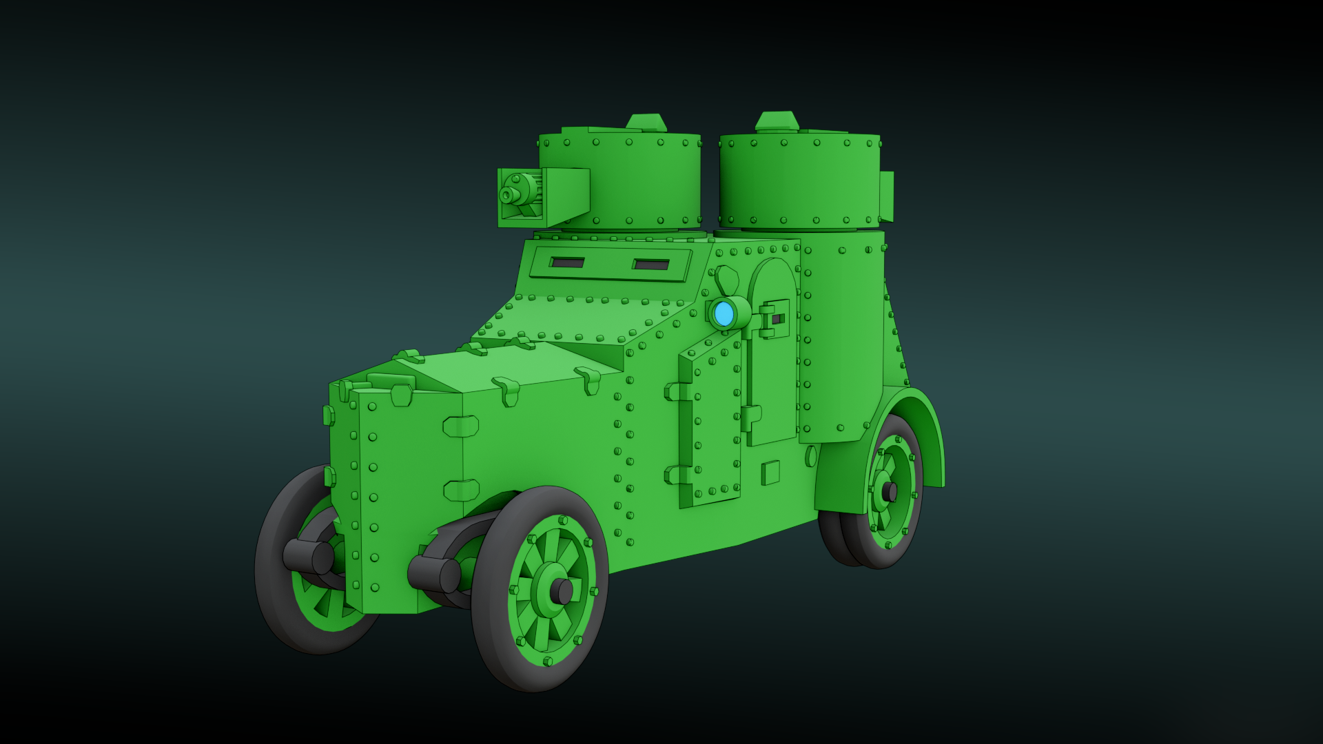 Izhorski FIAT - WWI - Russian Army - wargame3d- 28mm Scale