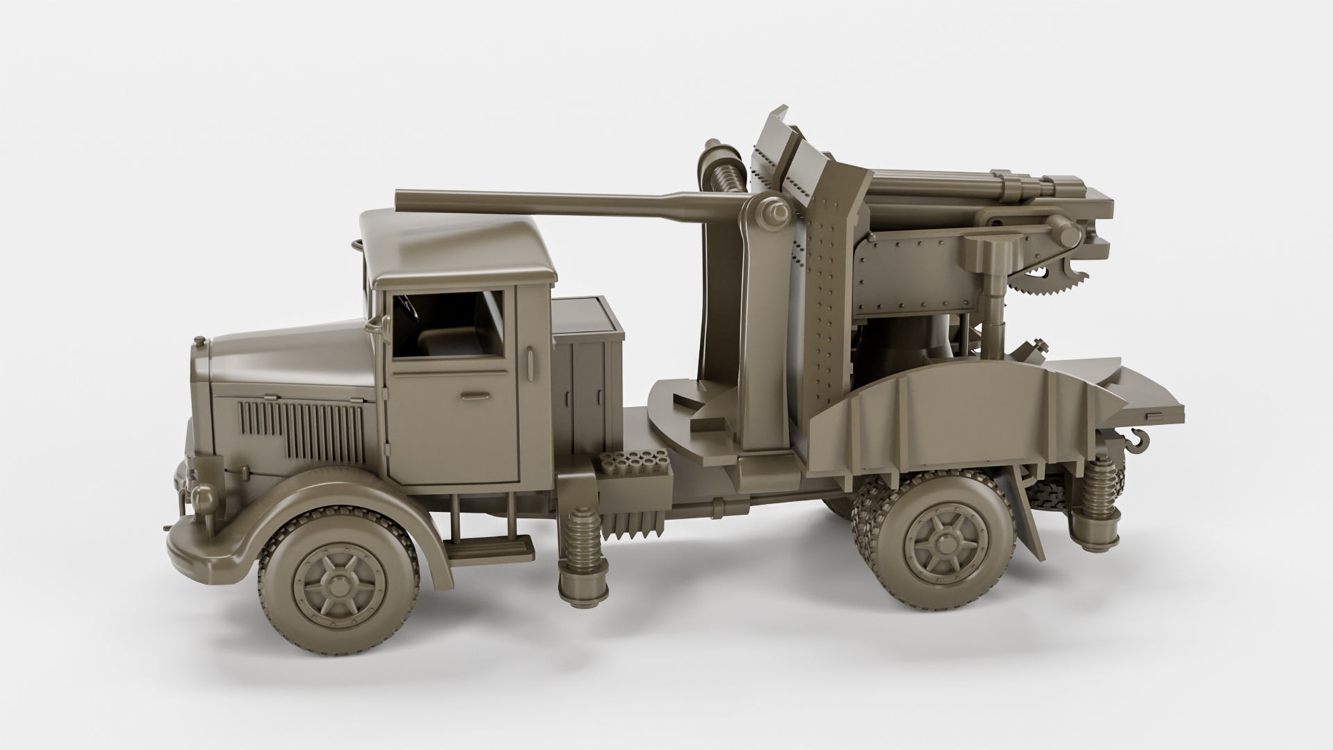 Autocannone da 90-53 su Lancia 3Ro - Italian Army - 28mm Scale - wargame3d