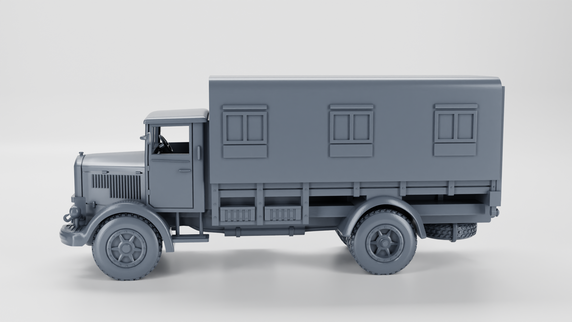 Lancia 3RO Command Truck - Italian Army - 28mm Scale - wargame3d