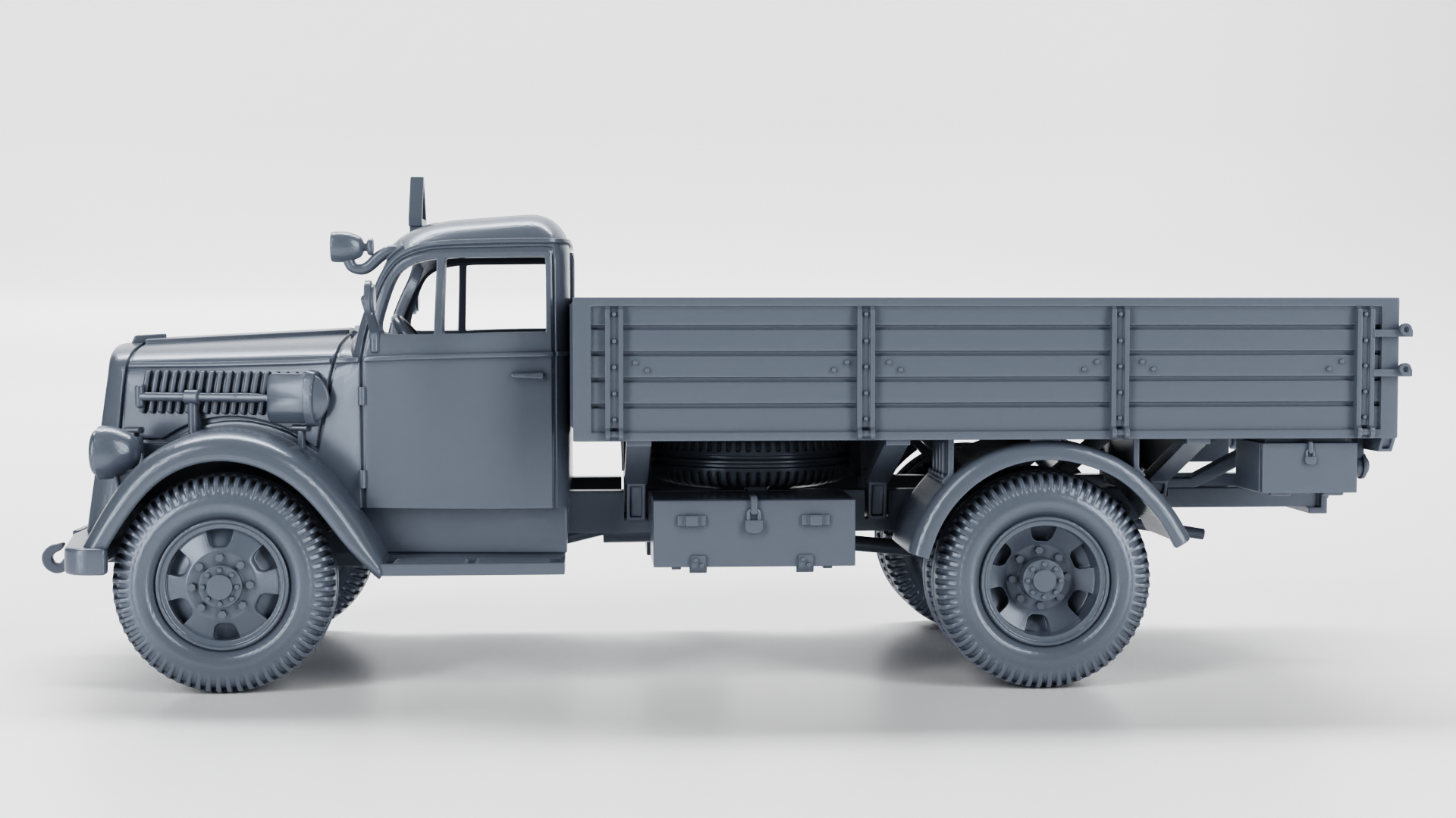 Opel Blitz 3 Tons S, model 1936 (standard+flatbed) + Panzernest - Germany - wargame3d - 28mm Scale