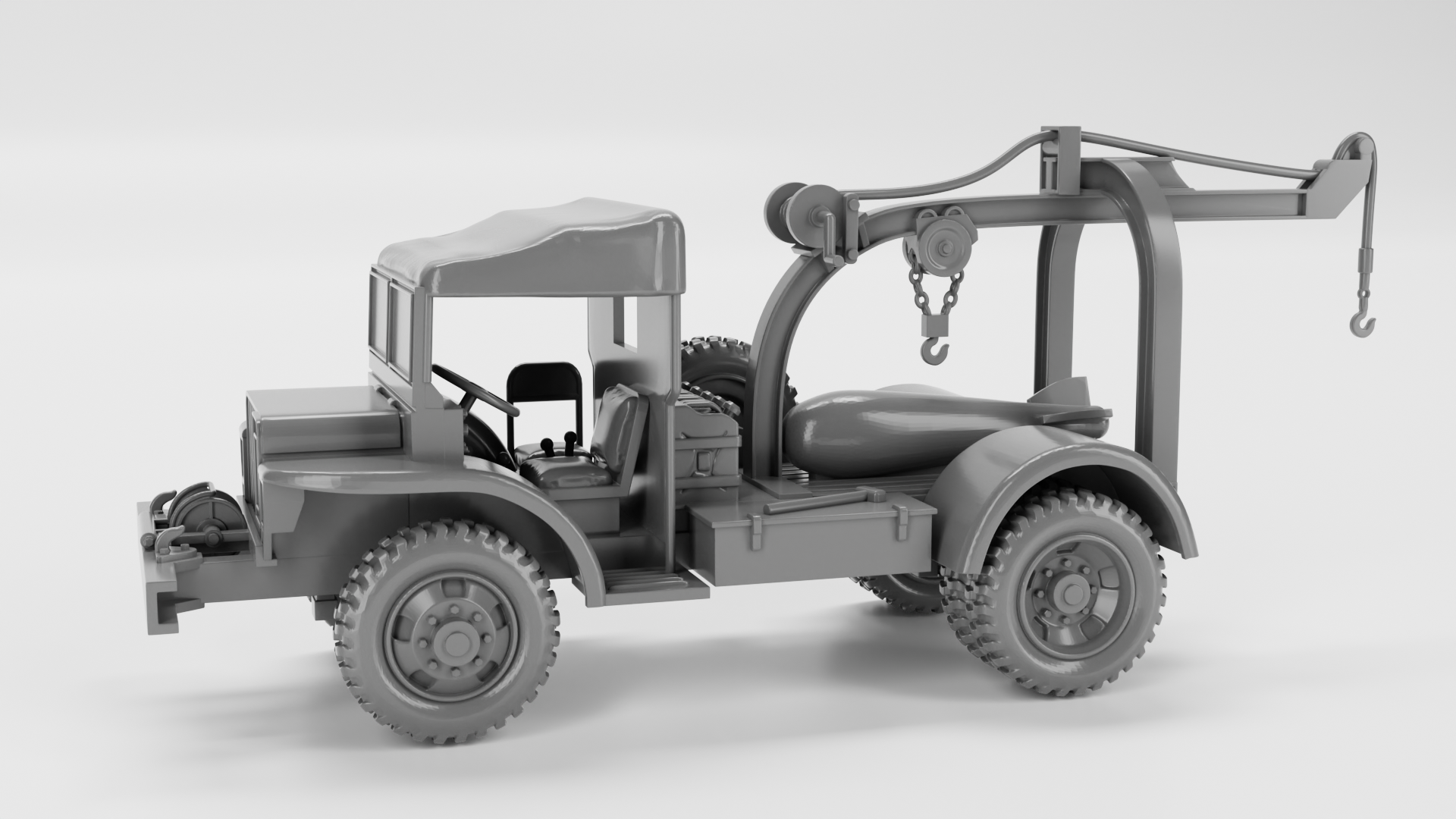 Ford GTBC Bomb Service Truck - US Army - 28mm Scale - wargame3d