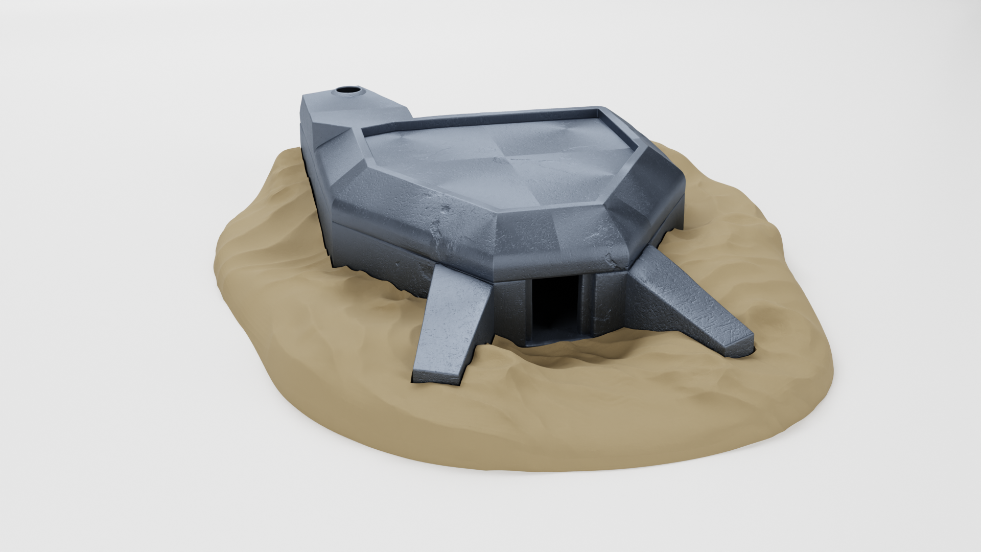 Bunker Regelbau (Germany) - Massive Bunker 49 X 64 cm!- Juno Beach - 28mm Scale - wargame3d