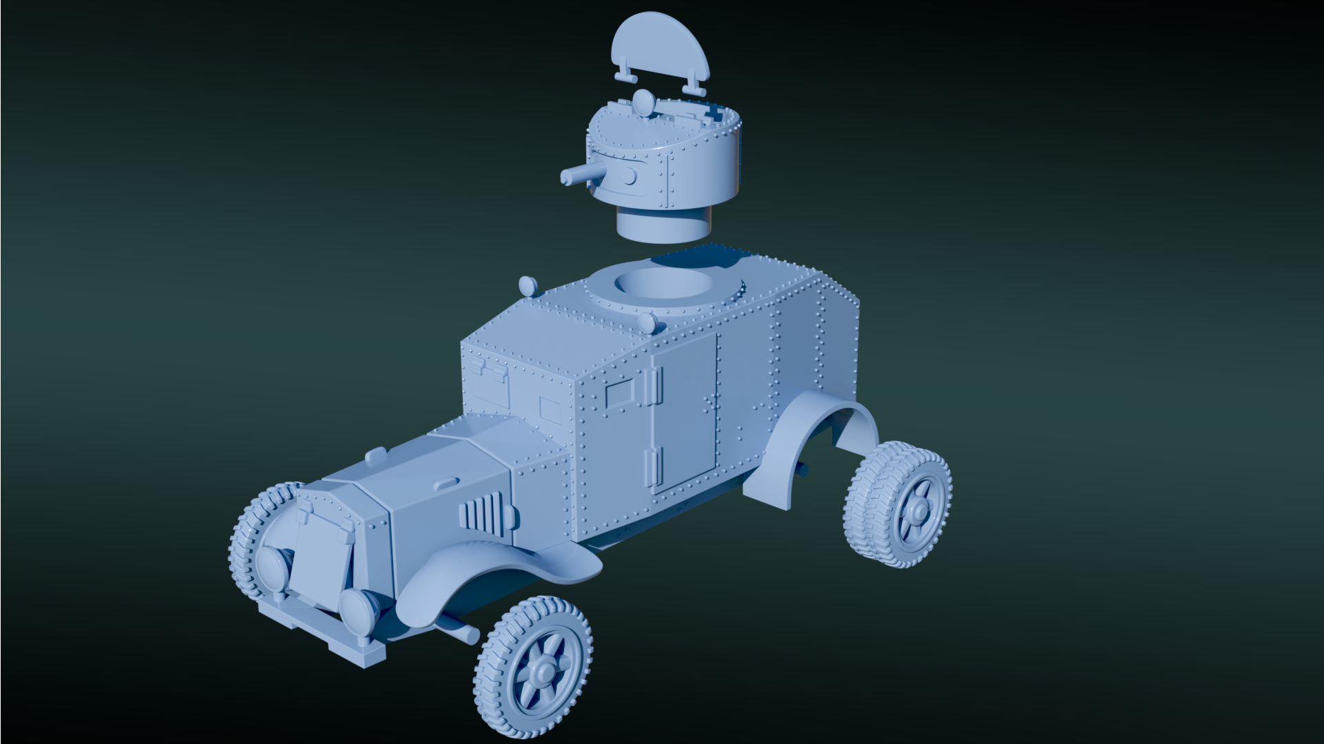 Type 92 Osaka - Hokoku (4x4) - Japanese Army - 28mm Scale - wargame3d